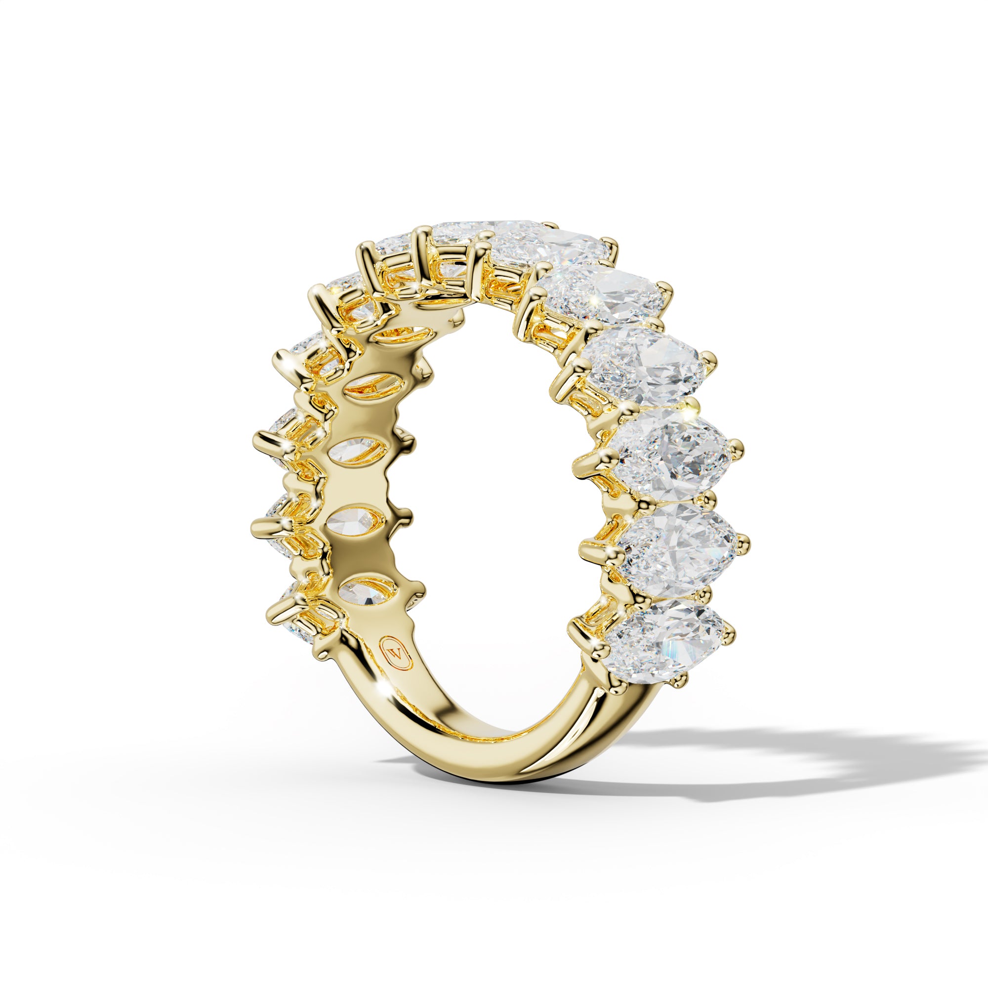 4.0 Carat Marquise Diamond 3/4 Anniversary Band