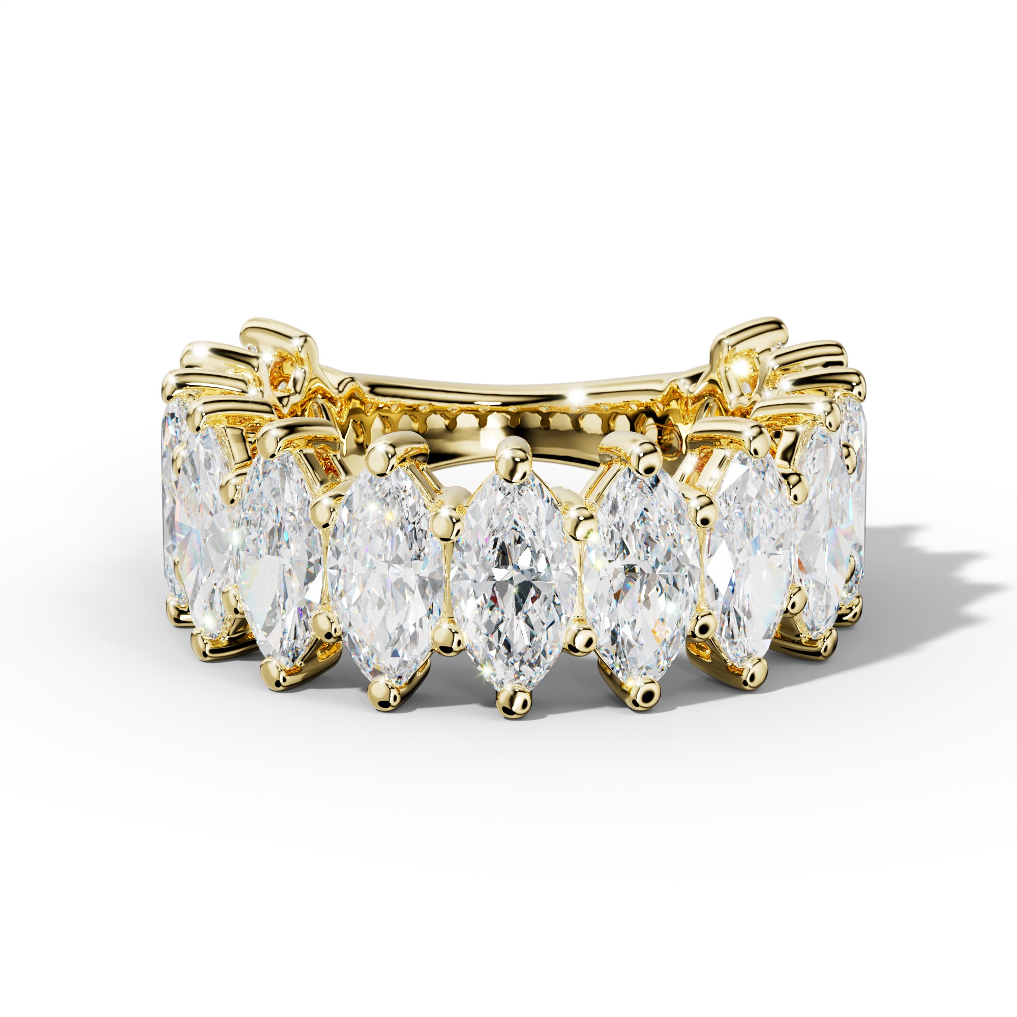 6.0 Carat Marquise Diamond 3/4 Anniversary Band
