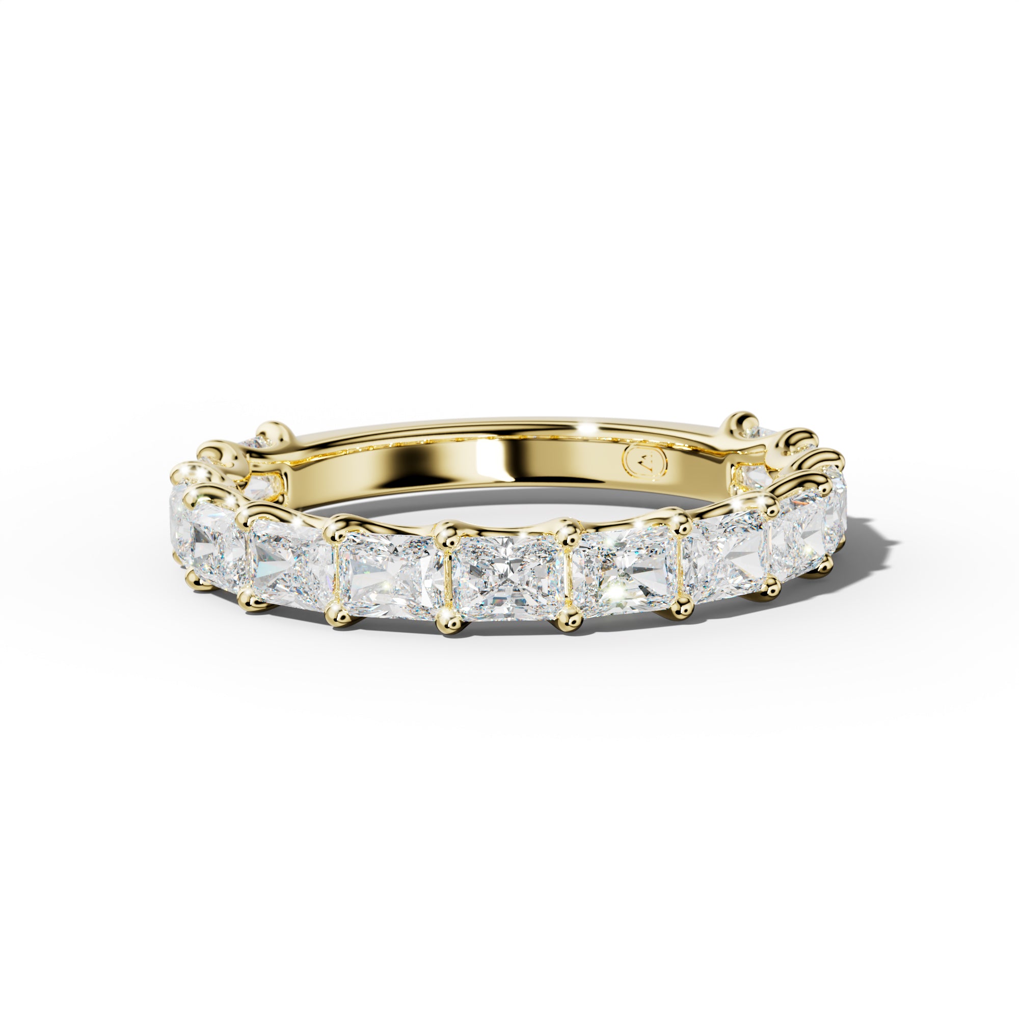 2.0 Carat East West Radiant Diamond 3/4 Anniversary Band U Prong