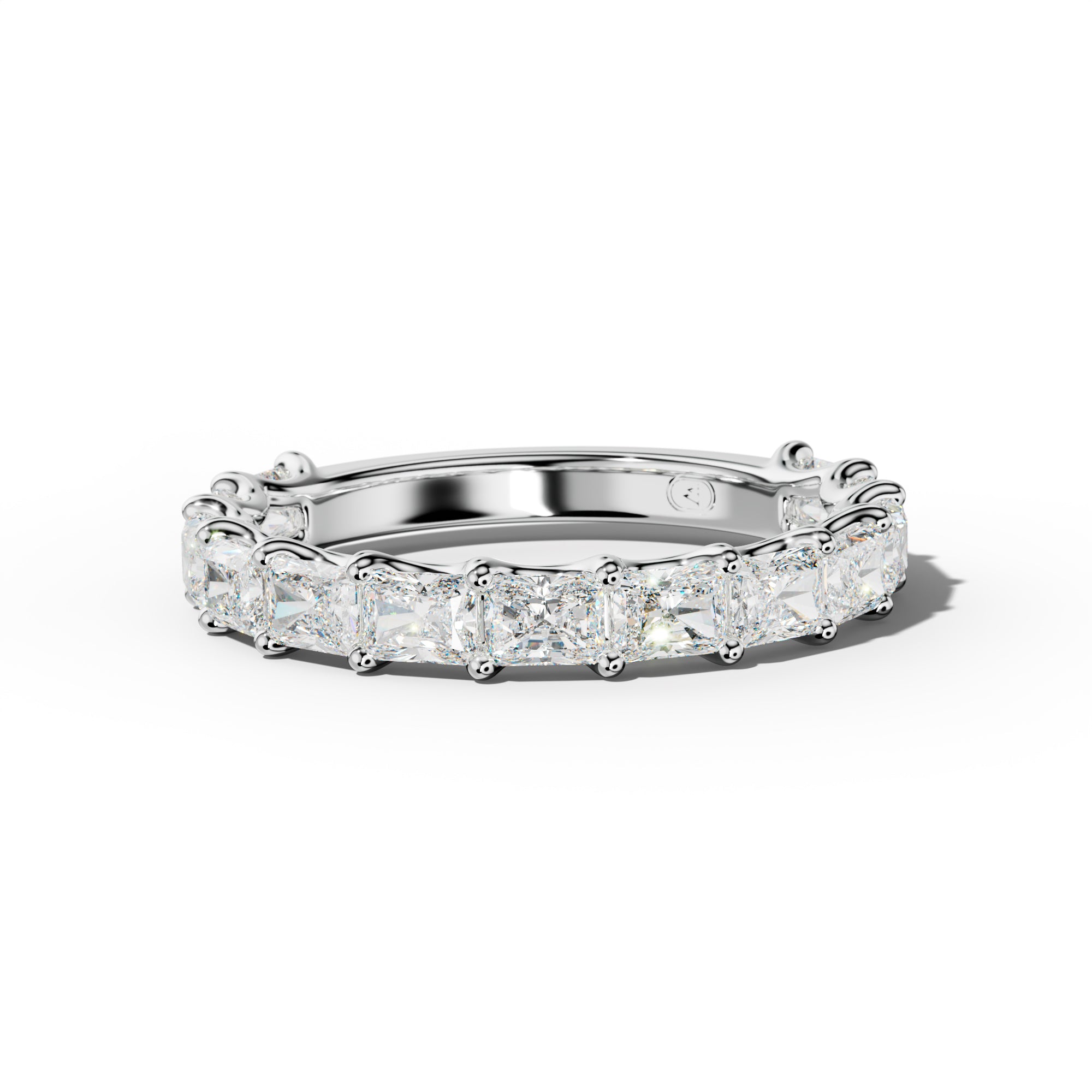 2.0 Carat East West Radiant Diamond 3/4 Anniversary Band U Prong