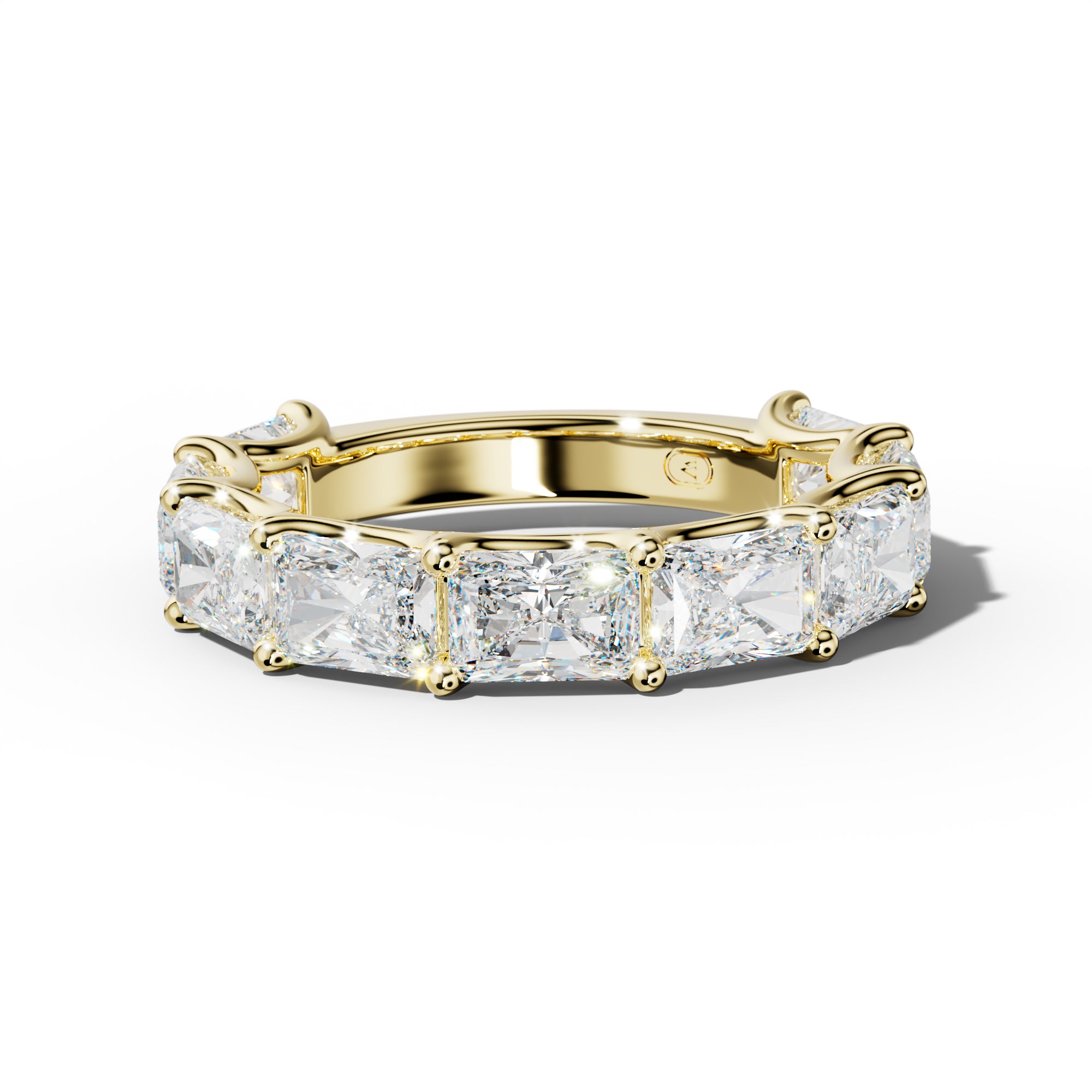 5.0 Carat East West Radiant Diamond 3/4 Anniversary Band U Prong