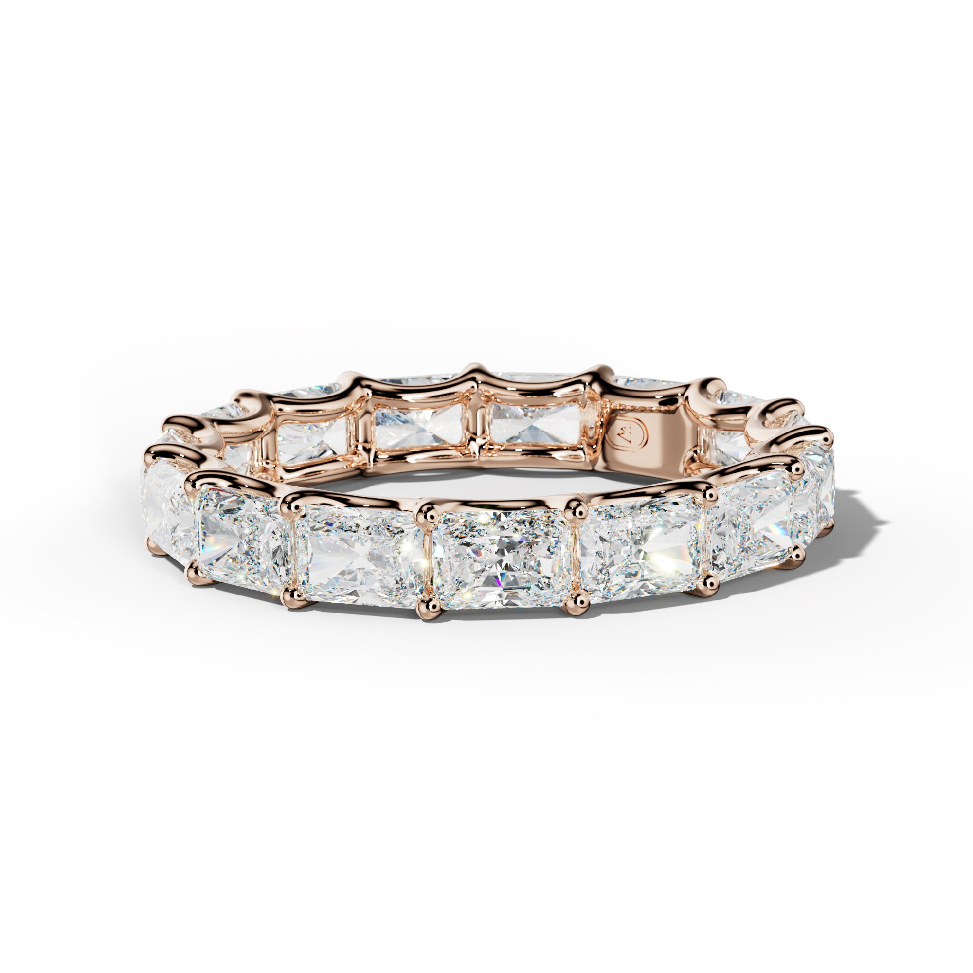 4.0 Carat East West Radiant Diamond Eternity Band U Prong