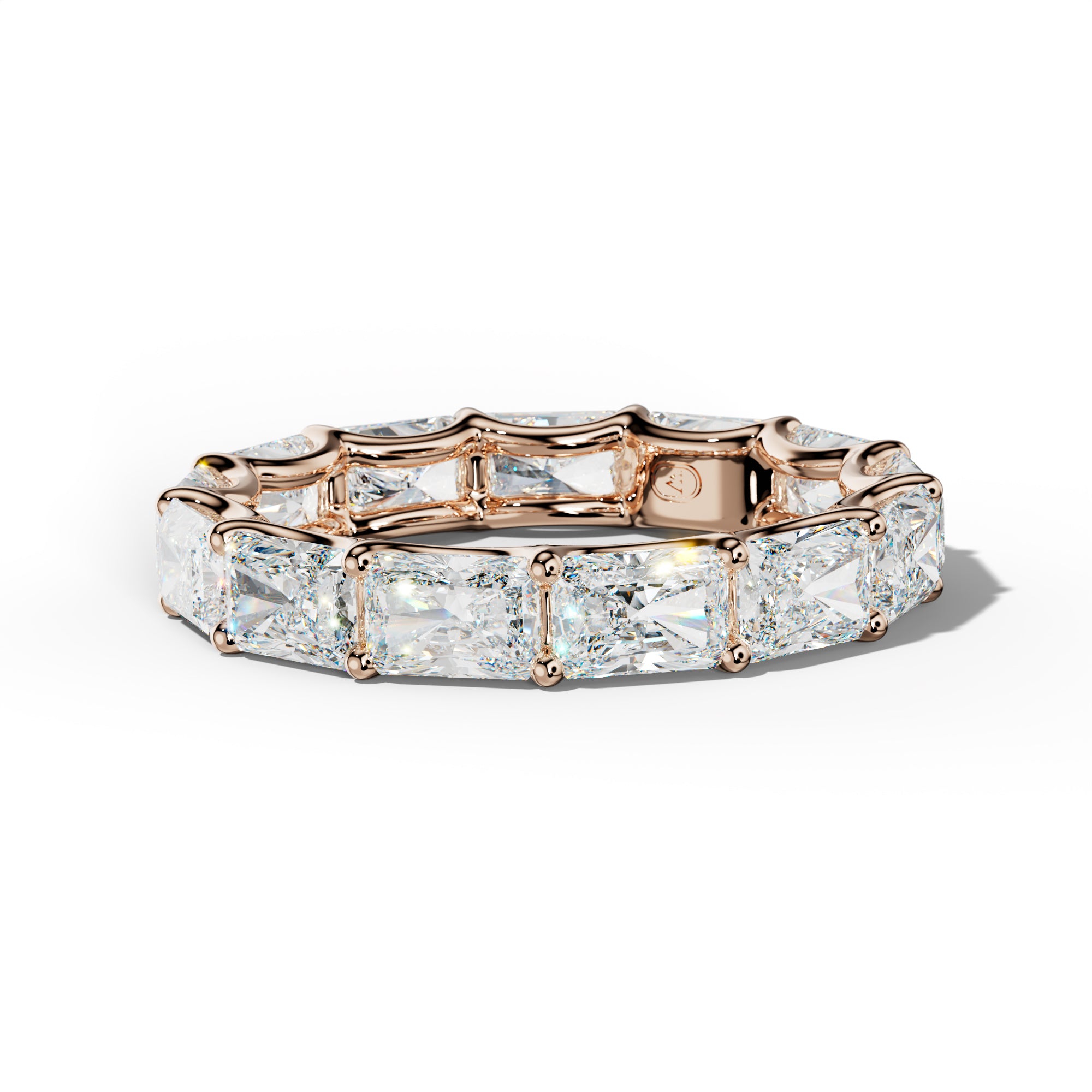 5.0 Carat East West Radiant Diamond Eternity Band U Prong