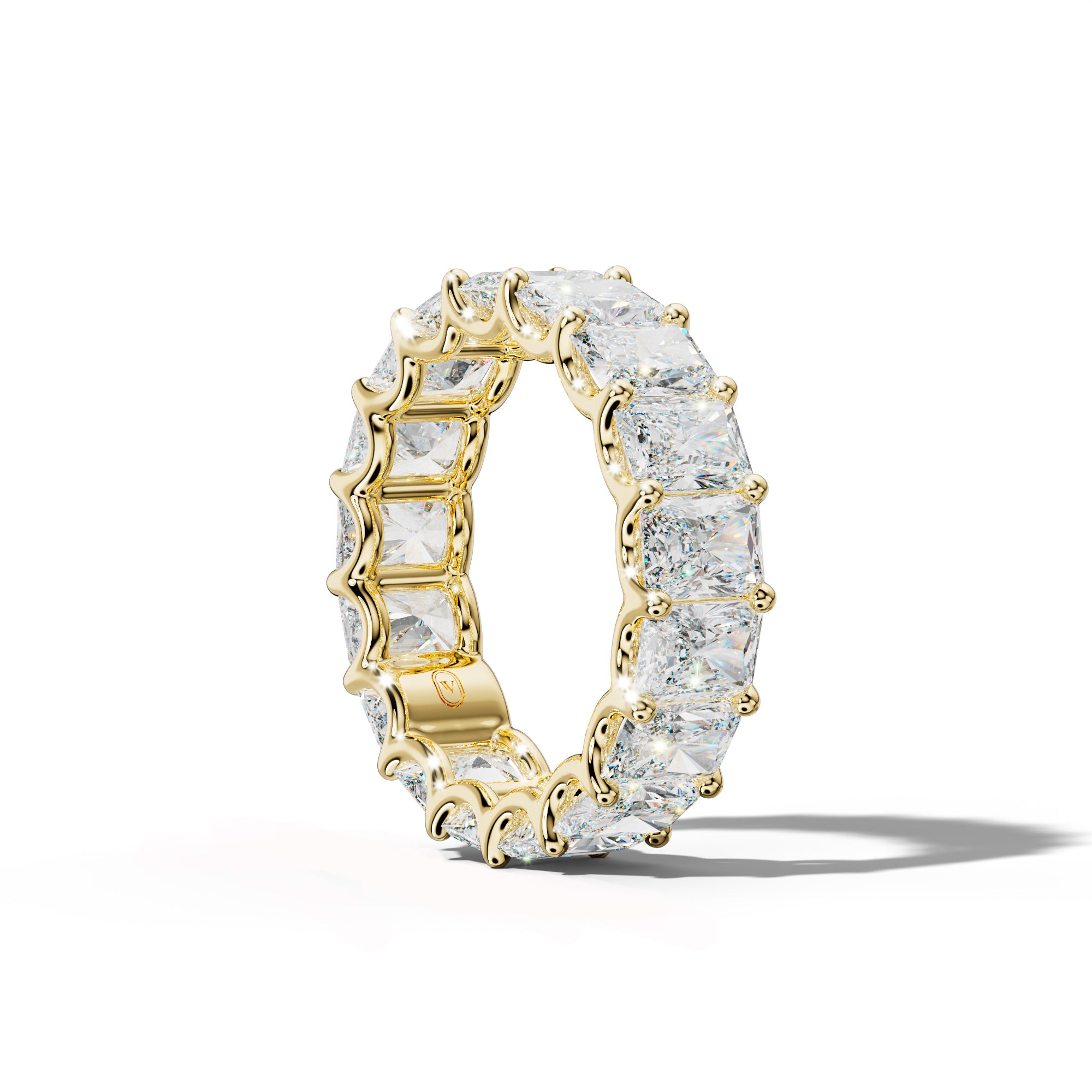 9.0 Carat Radiant Diamond Eternity Band U Prong