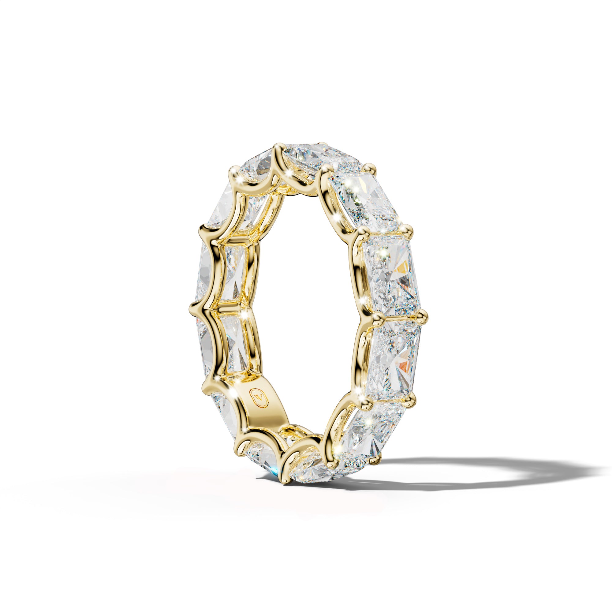 6.0 Carat East West Radiant Diamond Eternity Band U Prong
