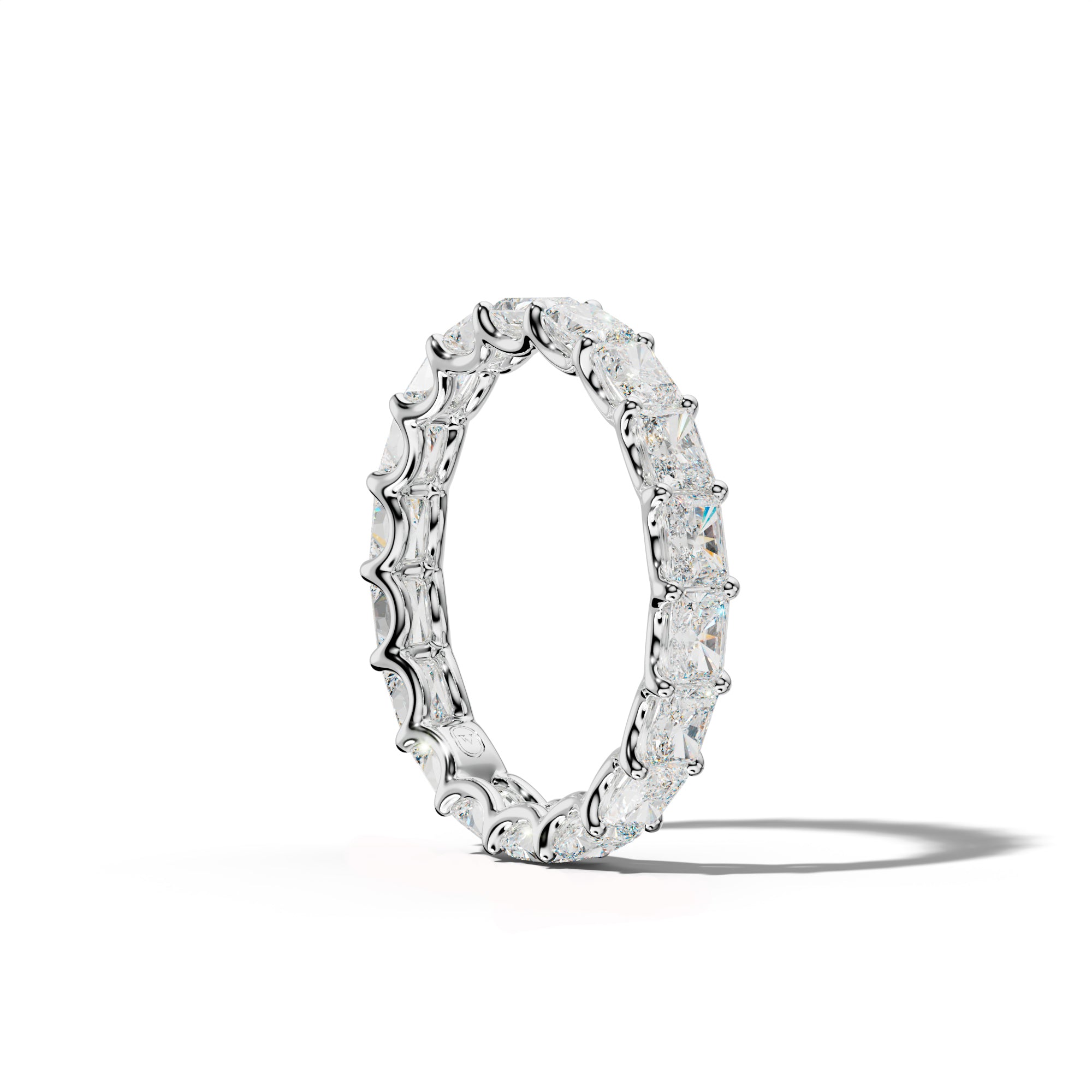 3.0 Carat East West Radiant Diamond Eternity Band U Prong