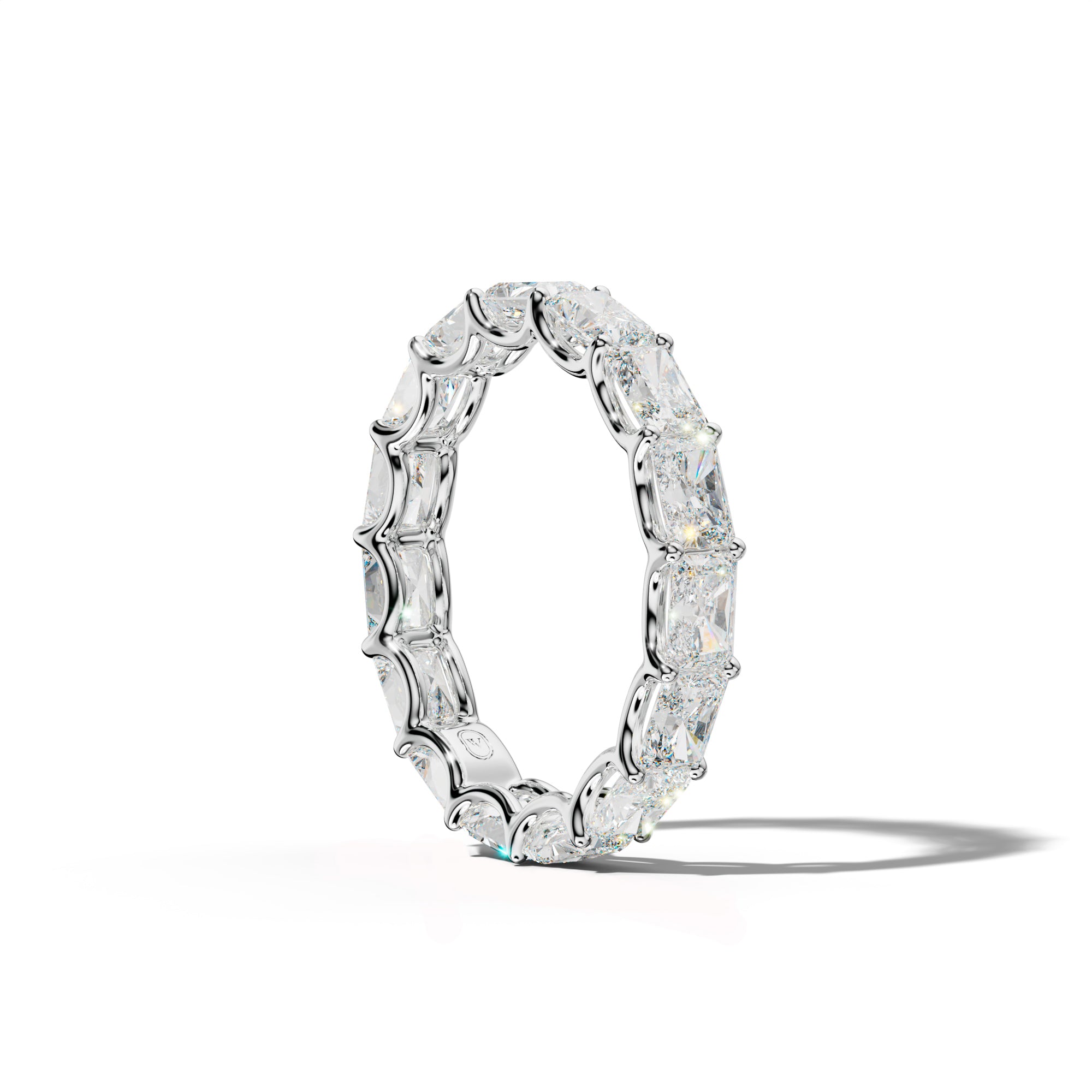 4.0 Carat East West Radiant Diamond Eternity Band U Prong