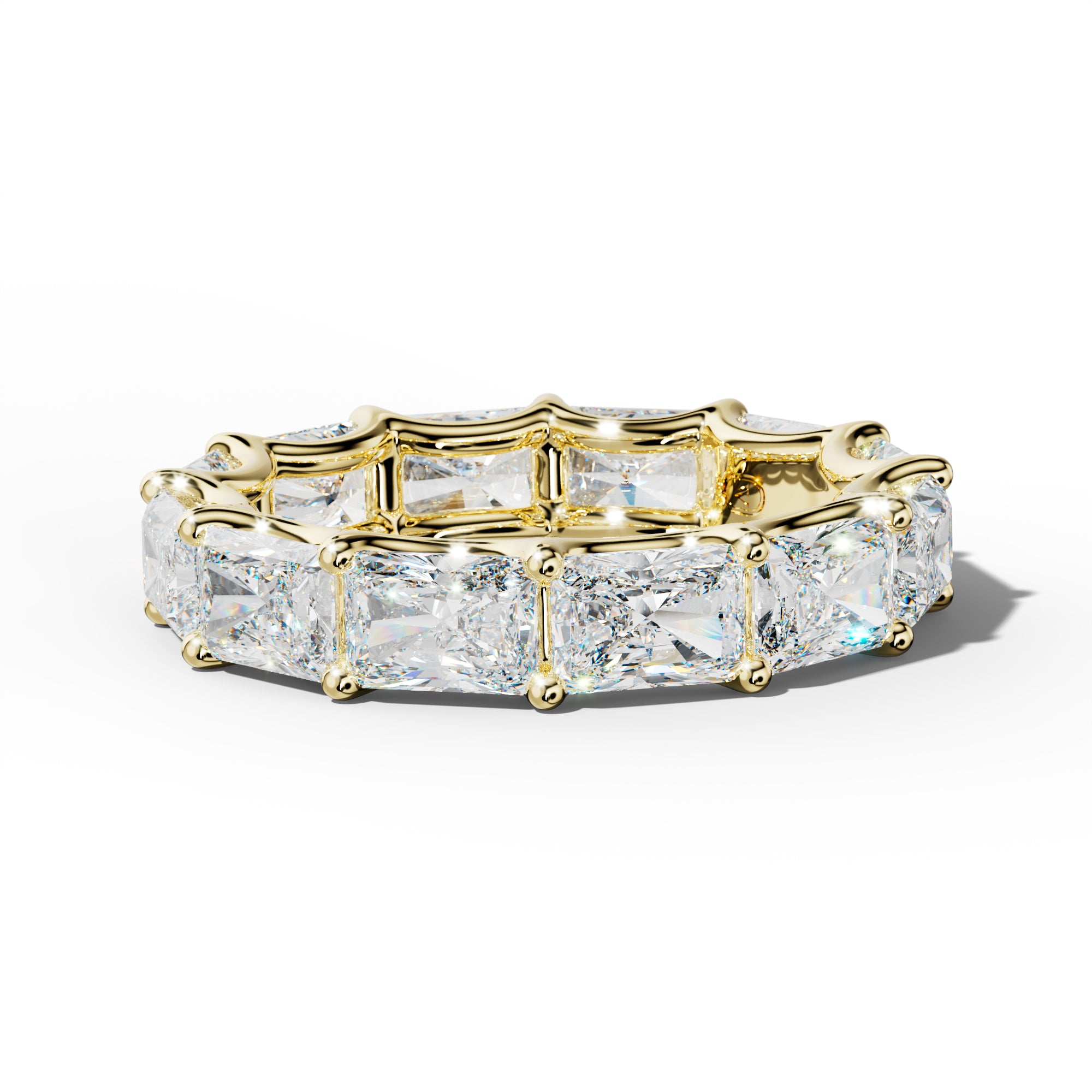 6.0 Carat East West Radiant Diamond Eternity Band U Prong