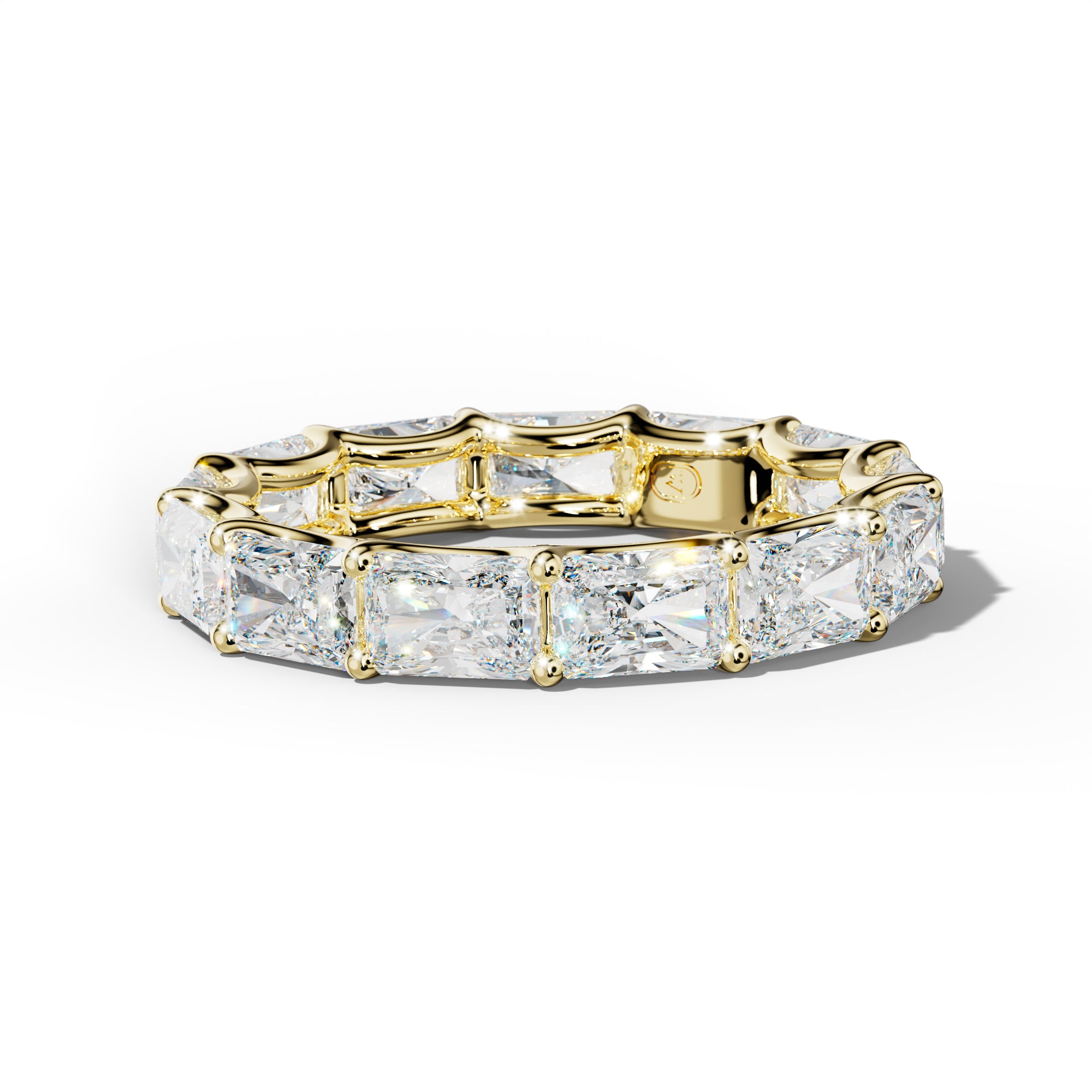 5.0 Carat East West Radiant Diamond Eternity Band U Prong
