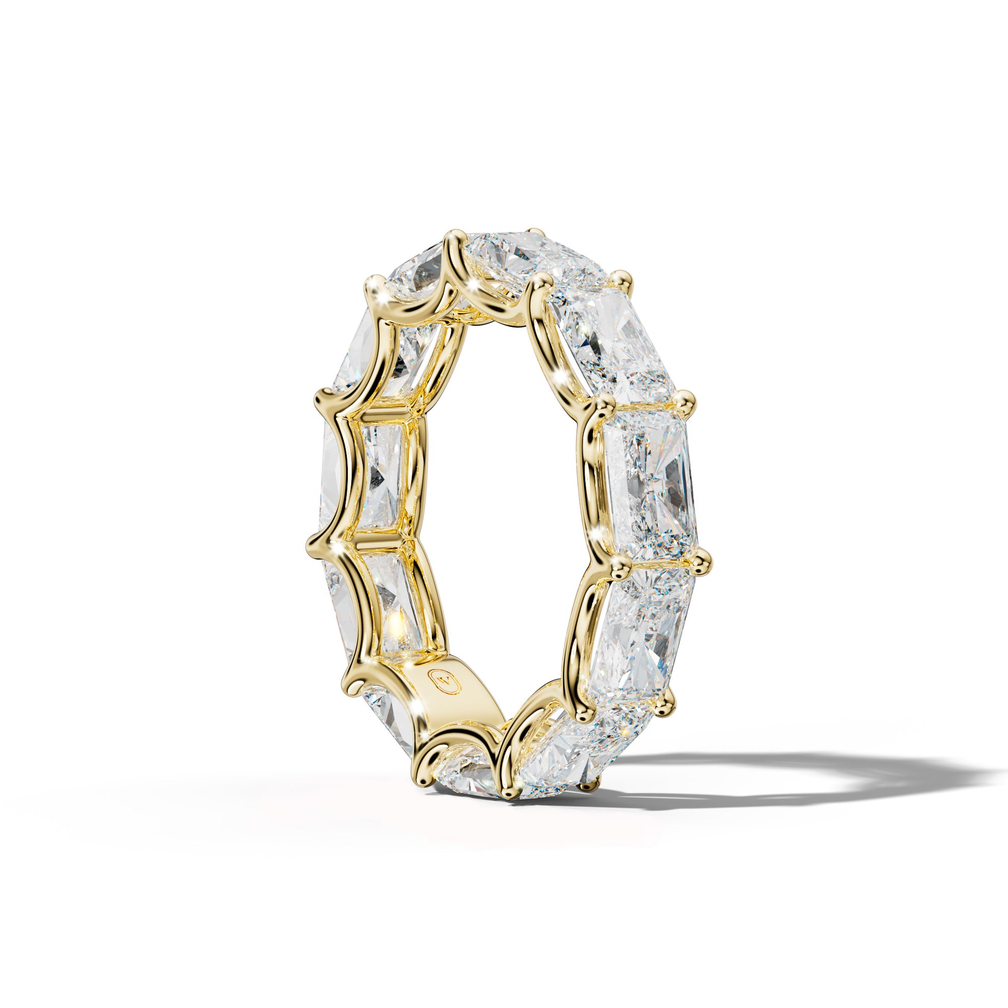 7.0 Carat East West Radiant Diamond Eternity Band U Prong