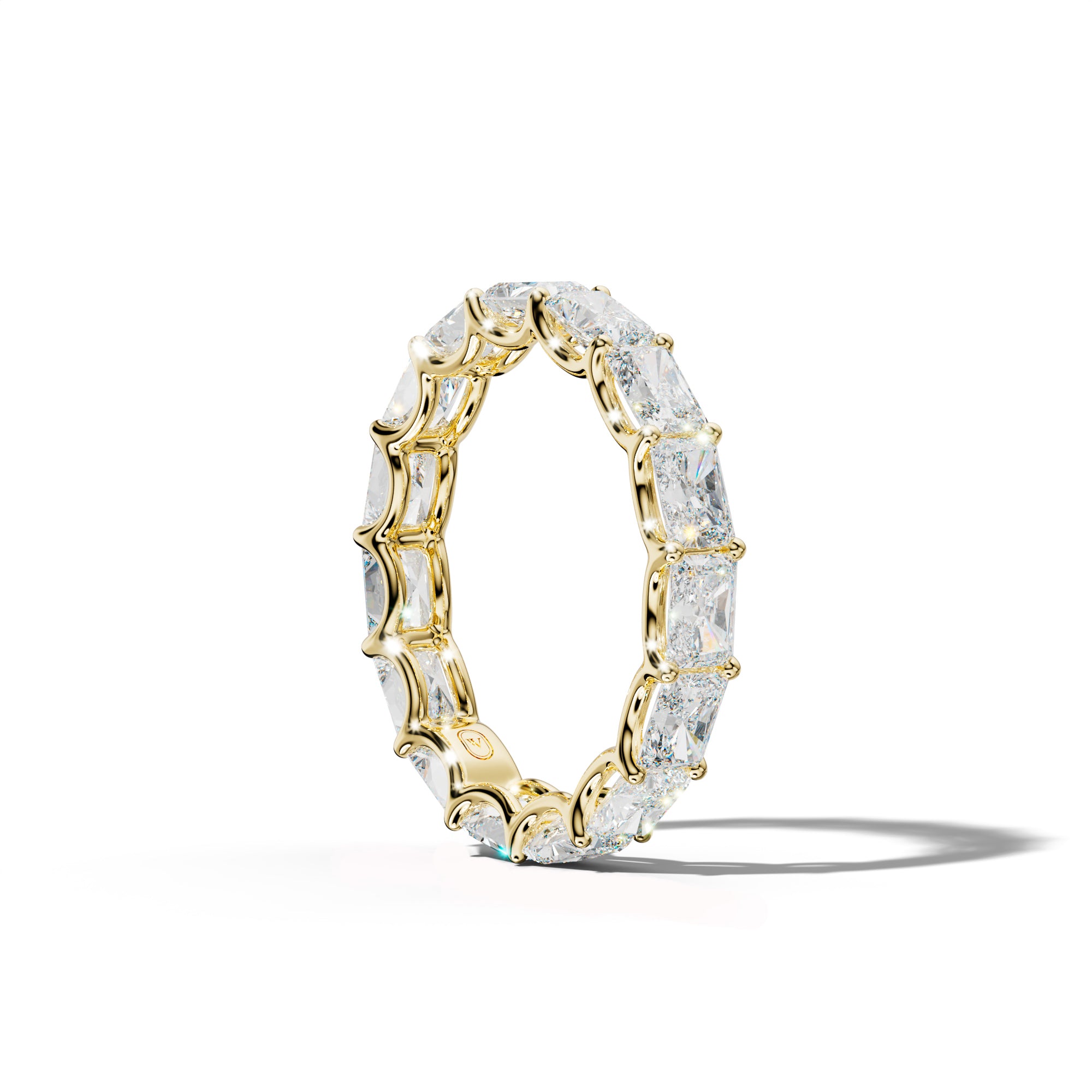 4.0 Carat East West Radiant Diamond Eternity Band U Prong