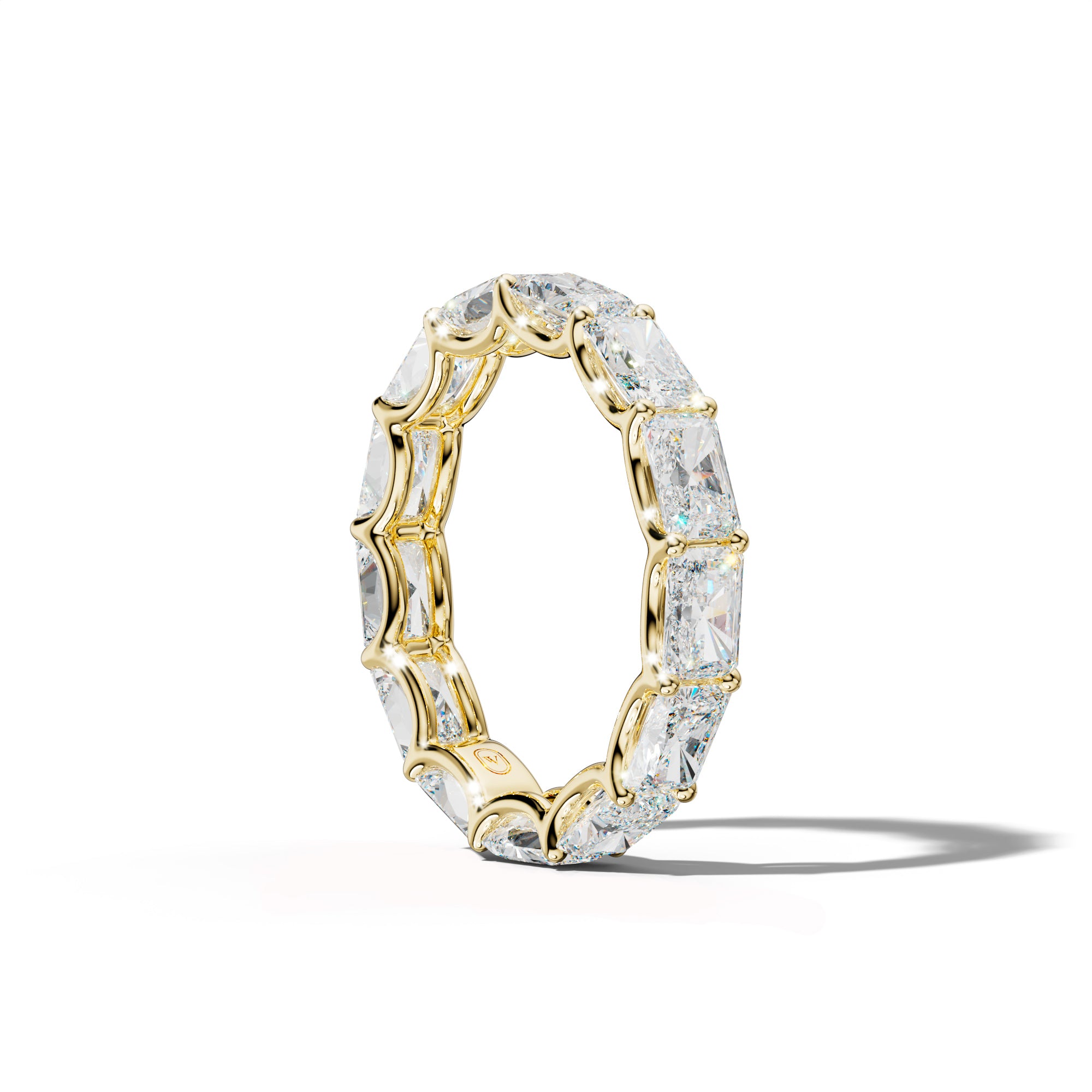 5.0 Carat East West Radiant Diamond Eternity Band U Prong