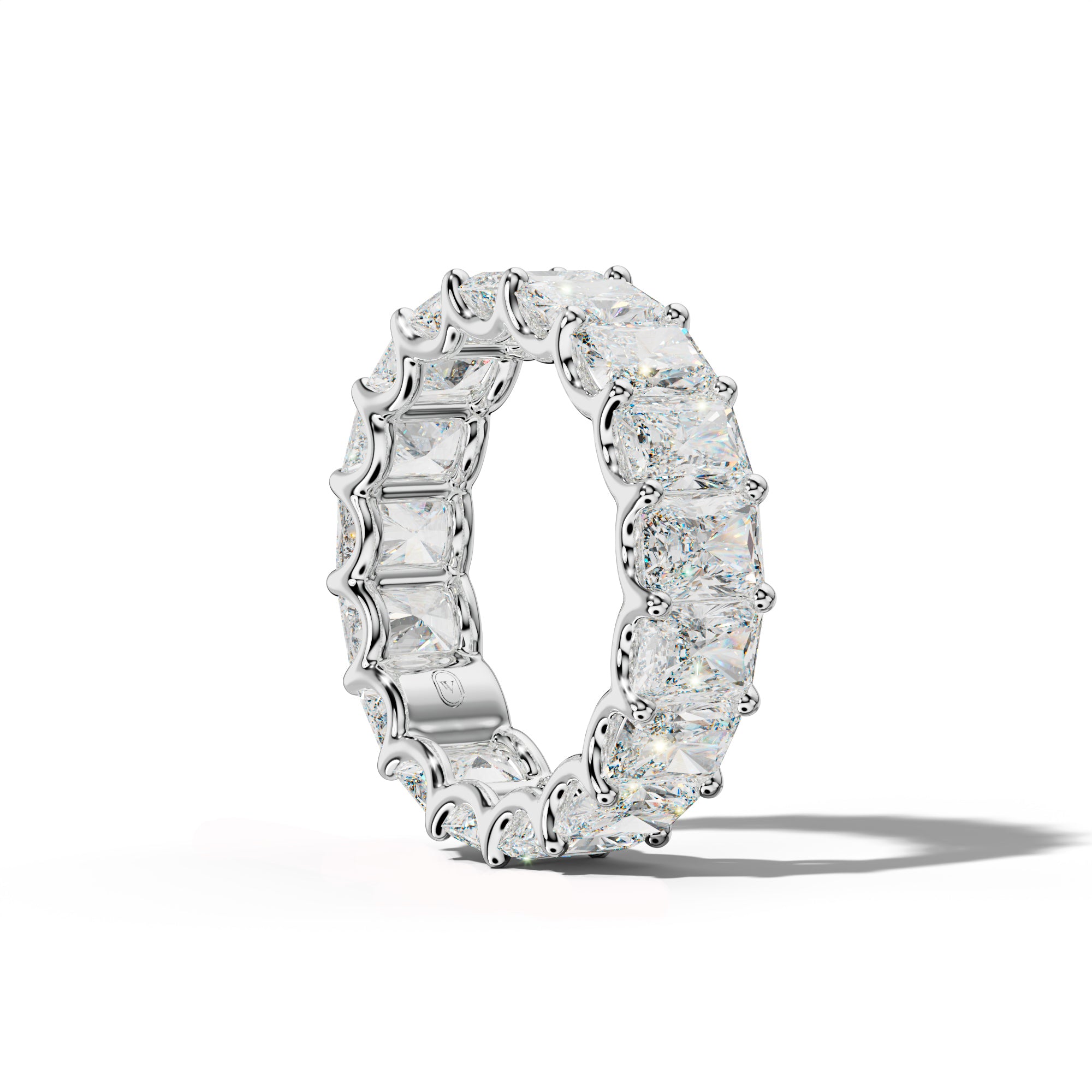9.0 Carat Radiant Diamond Eternity Band U Prong