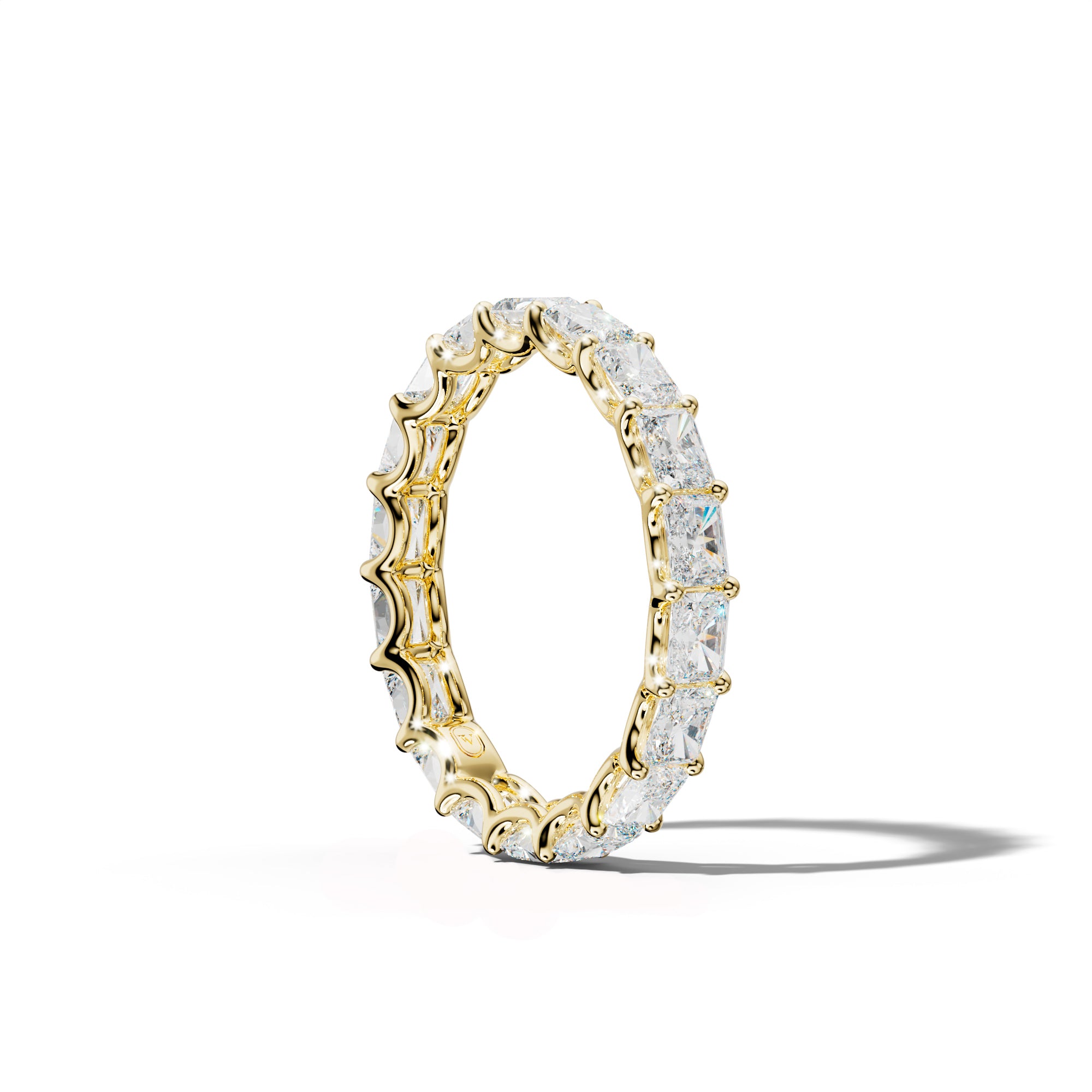 3.0 Carat East West Radiant Diamond Eternity Band U Prong