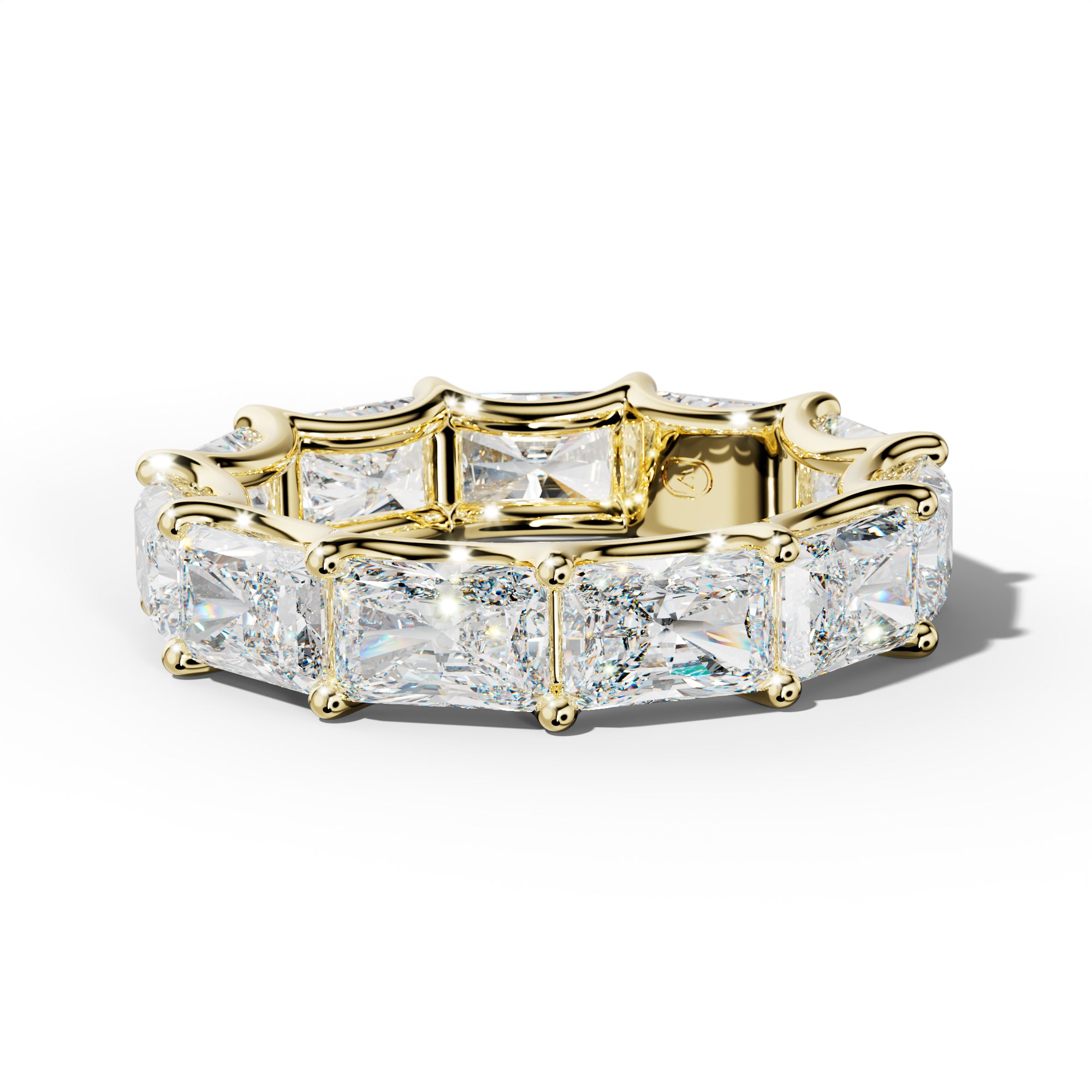 7.0 Carat East West Radiant Diamond Eternity Band U Prong