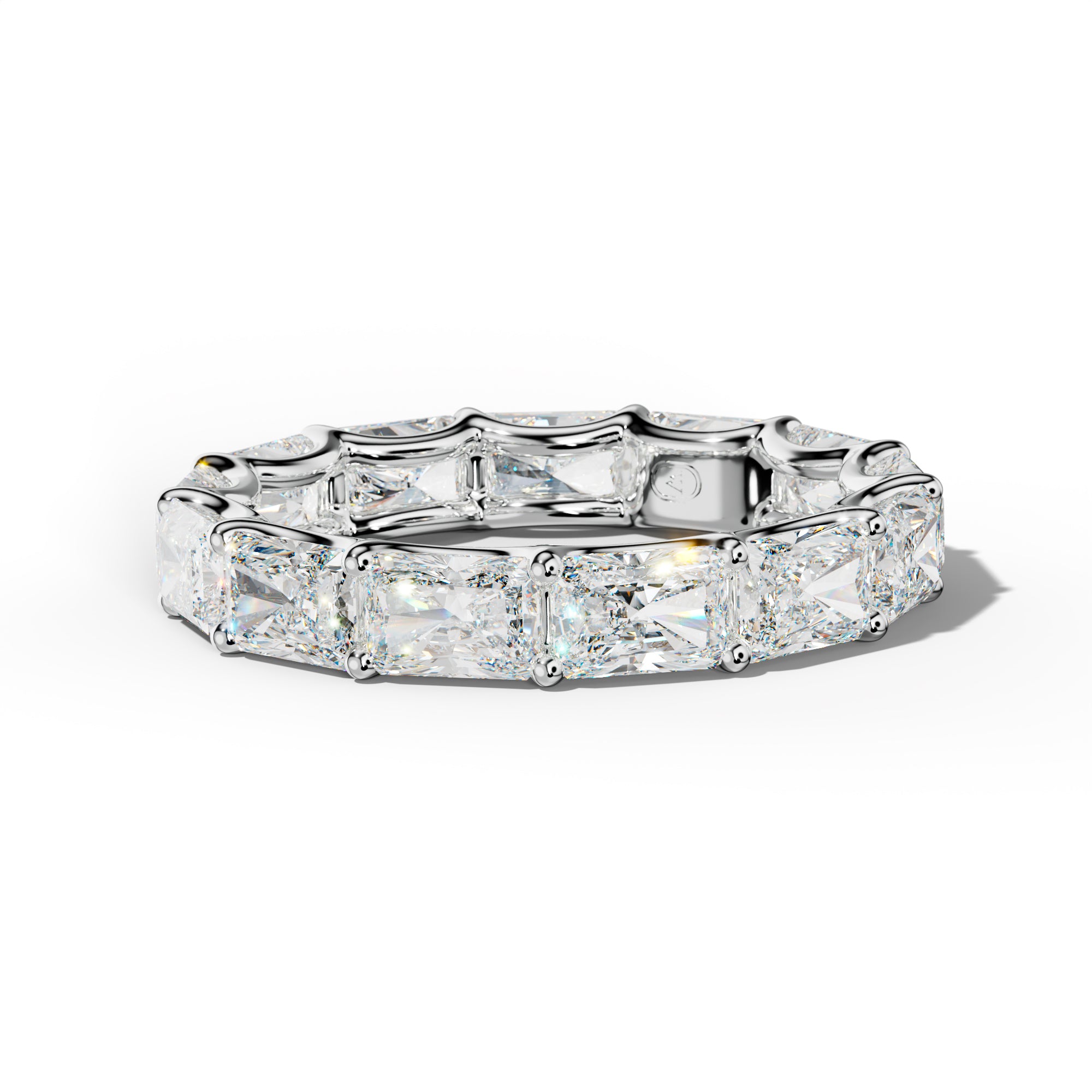 5.0 Carat East West Radiant Diamond Eternity Band U Prong