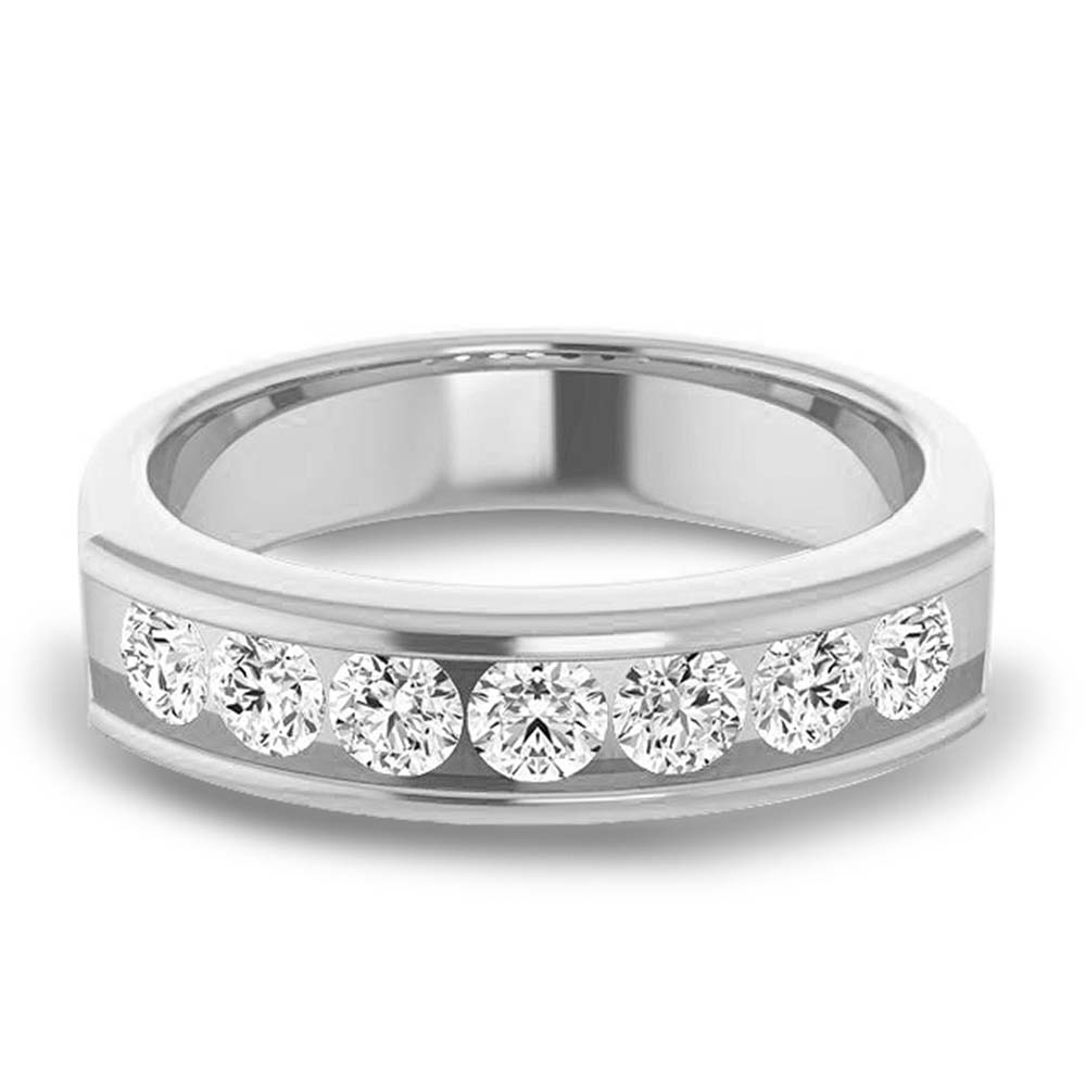 1.20 ctw Round Diamond Men's Ring-VIRABYANI