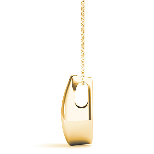 Tear Shape Graduated 0.50 ctw Diamond Three Stone Necklace Pendant-VIRABYANI