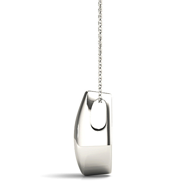 Tear Shape Graduated 0.50 ctw Diamond Three Stone Necklace Pendant-VIRABYANI