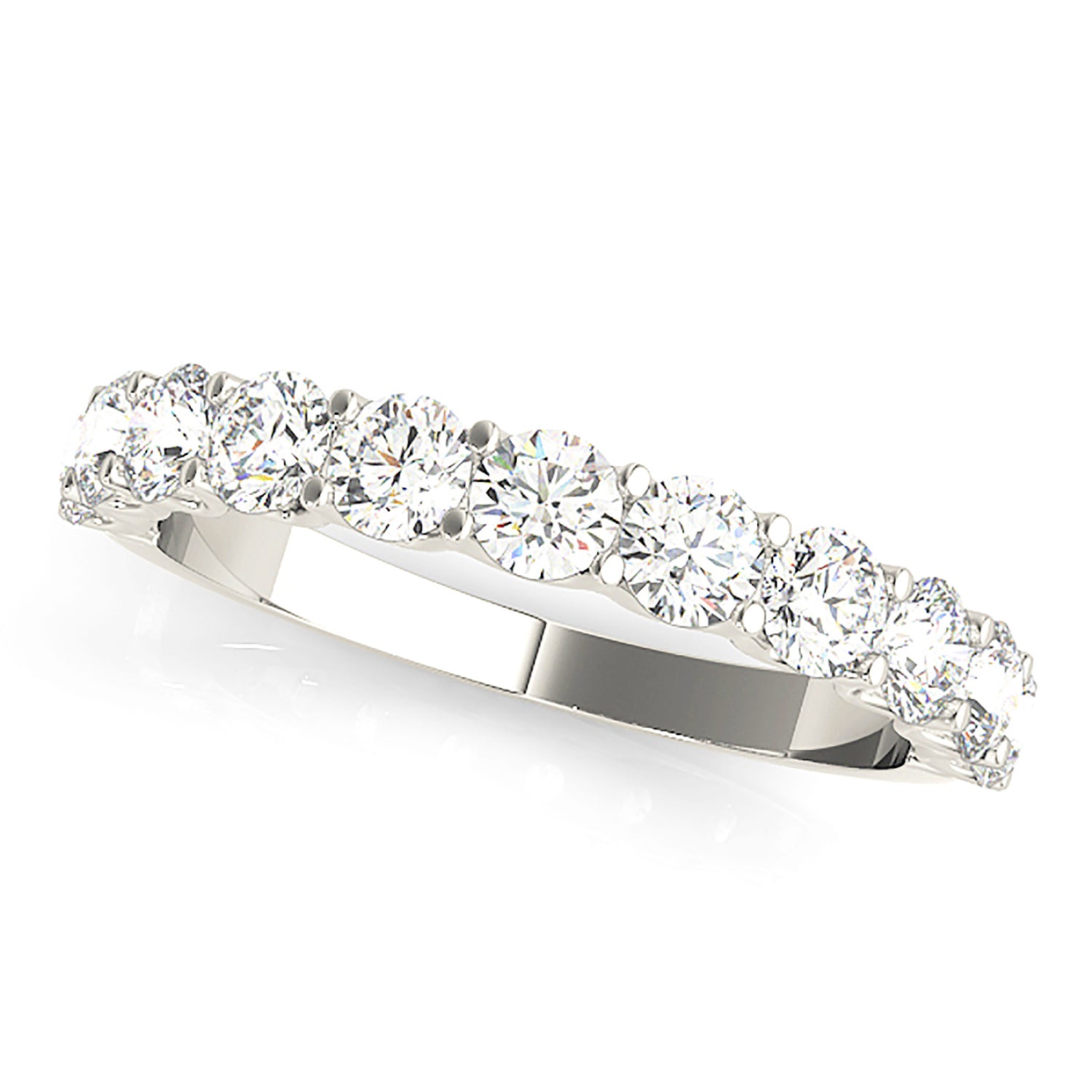 1.00 ctw. Round Diamond Wedding Band-VIRABYANI