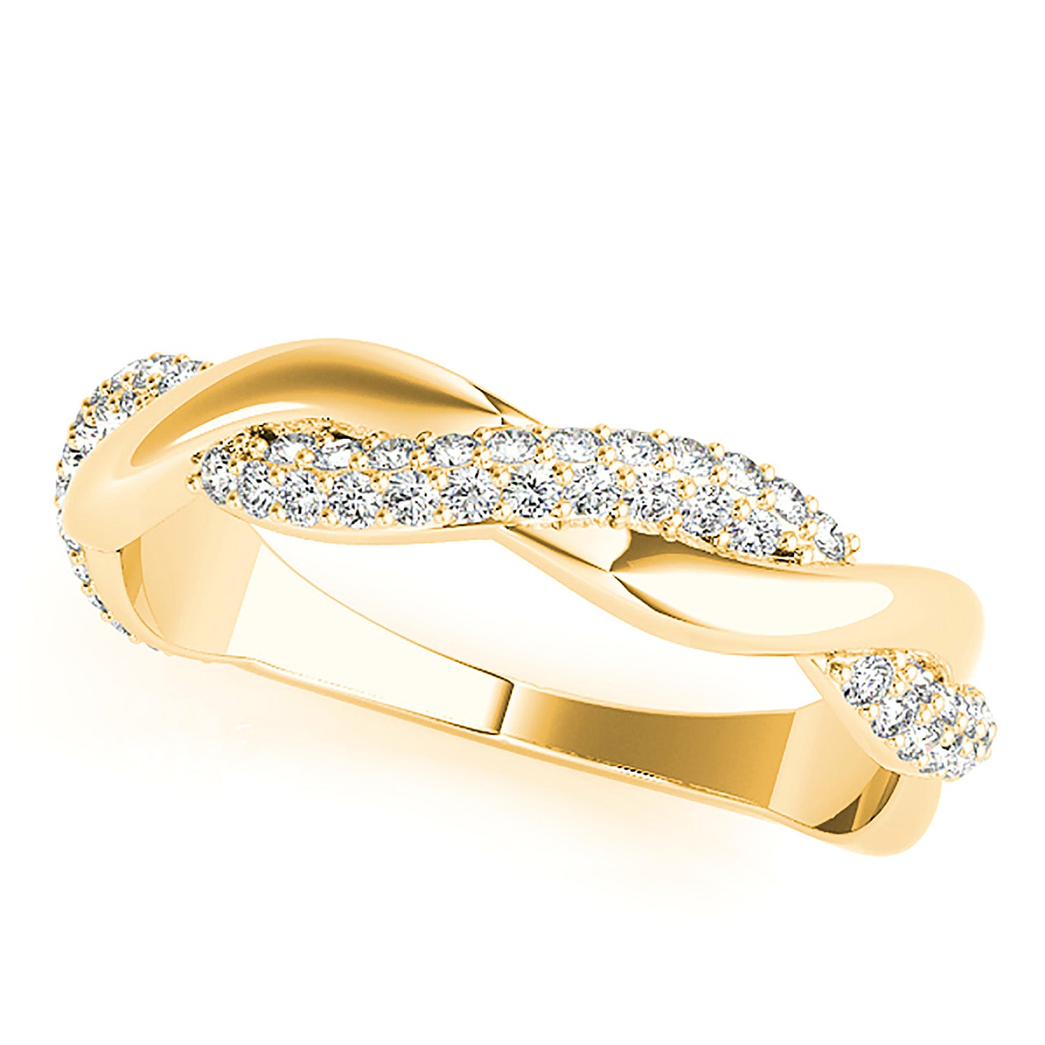Diamond Wedding Band - 14K/18k Solid White Gold / Platinum | Pave Set Diamond Anniversary Ring | Modern Design-in 14K/18K White, Yellow, Rose Gold and Platinum - Christmas Jewelry Gift -VIRABYANI