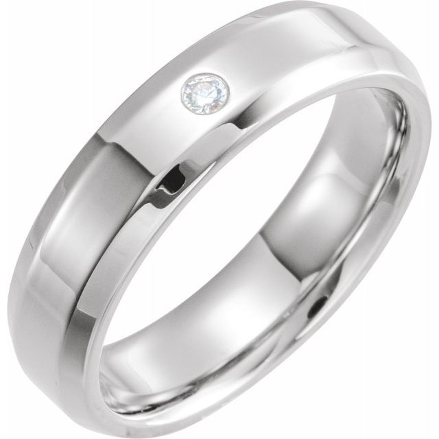 Bezel Set Round Diamond Men's Ring | Diamond Men's Wedding Ring-in 14K/18K White, Yellow, Rose Gold and Platinum - Christmas Jewelry Gift -VIRABYANI