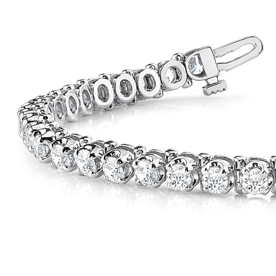 5.00 ctw Round Diamond Tennis Bracelet Four Prong Set-VIRABYANI