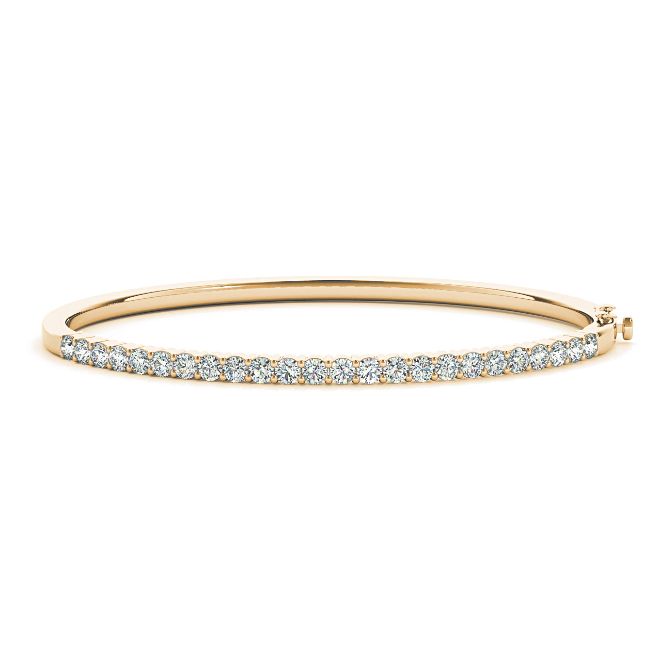 1.50 ctw Round Diamond Classic Bangle Bracelet-VIRABYANI