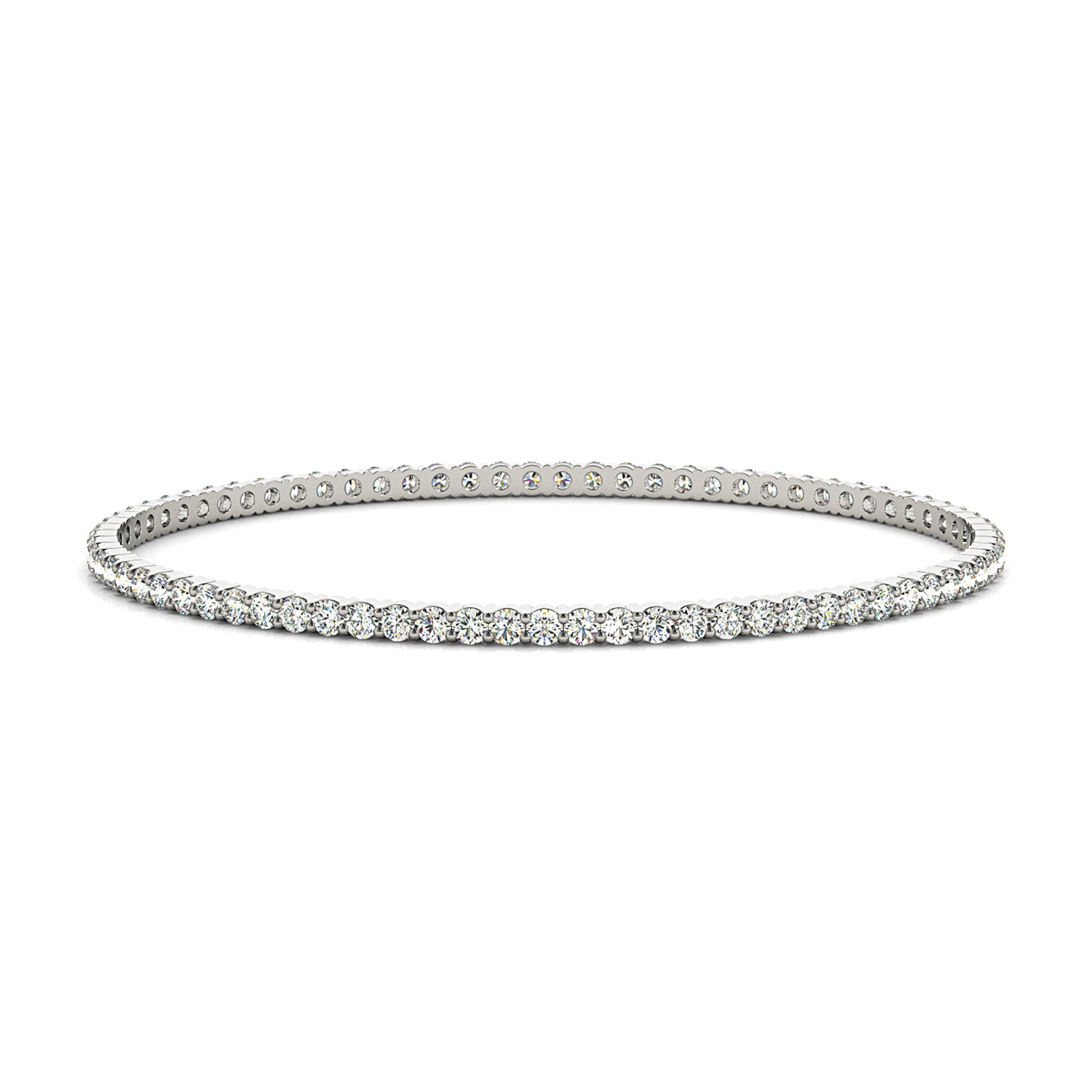 1.75 ctw Diamond Eternity Bangle Bracelet-VIRABYANI