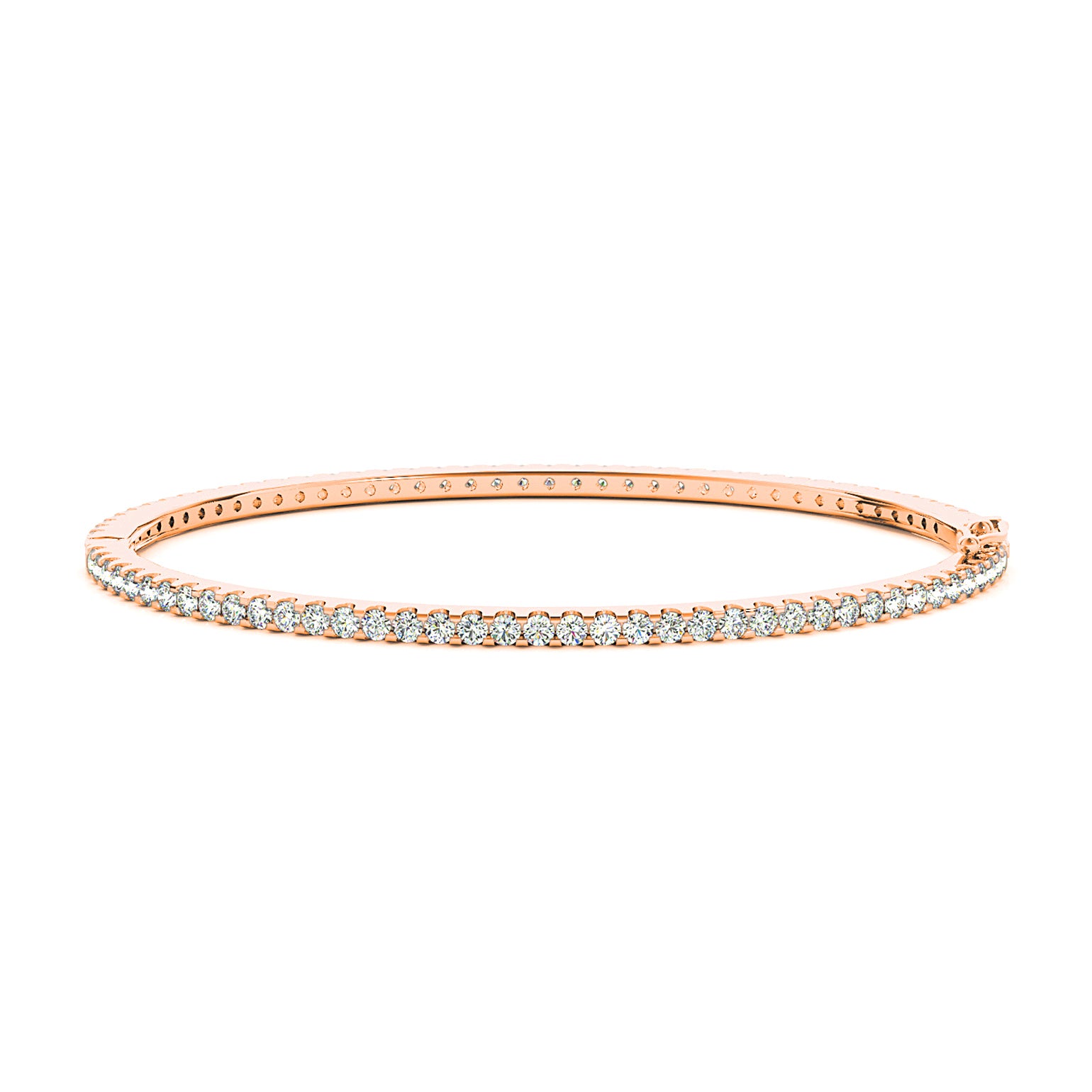 2.35 ctw Diamond Eternity Bangle Bracelet U Prong Set-VIRABYANI