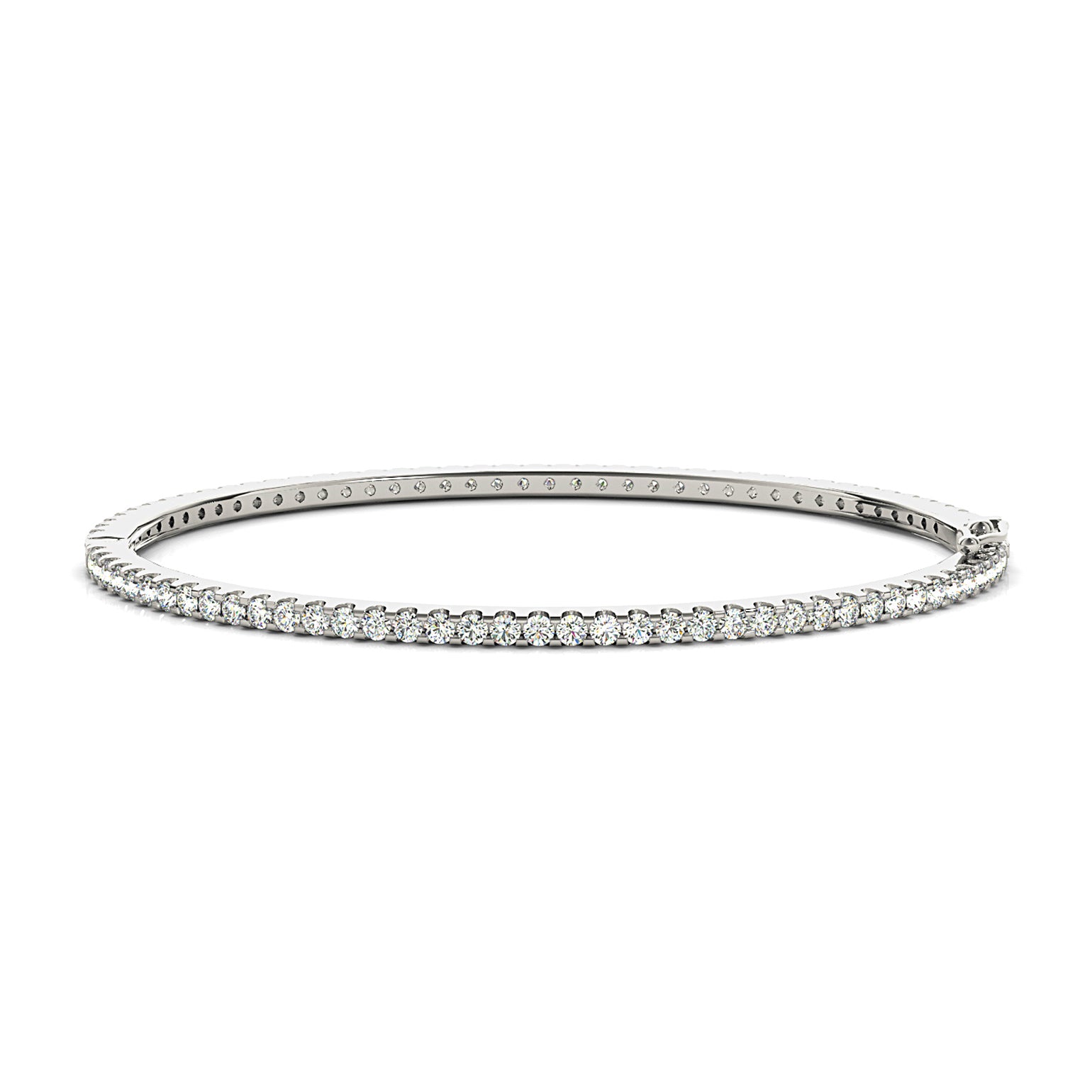 2.35 ctw Diamond Eternity Bangle Bracelet U Prong Set-VIRABYANI