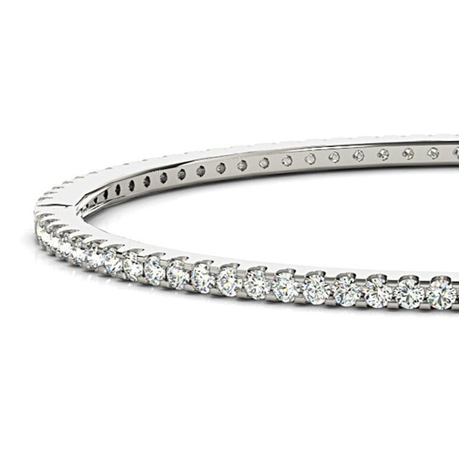 2.35 ctw Diamond Eternity Bangle Bracelet U Prong Set-VIRABYANI