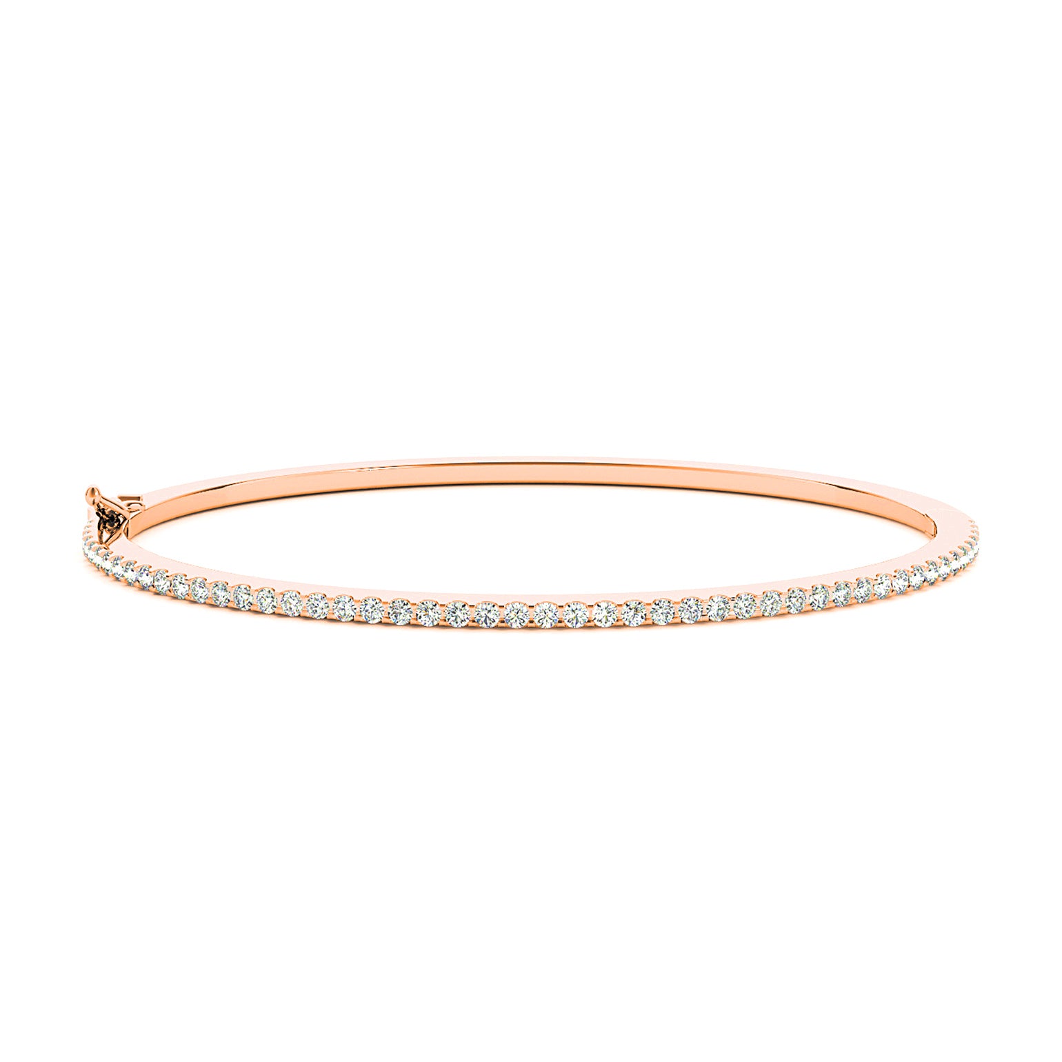 0.85 ctw Round Diamond Classic Bangle Bracelet-VIRABYANI