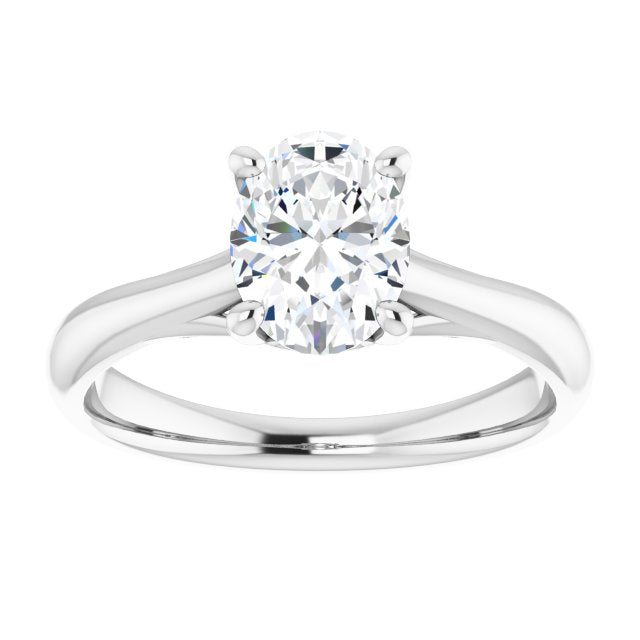 Four Prong Solitaire Engagement Ring-in 14K/18K White, Yellow, Rose Gold and Platinum - Christmas Jewelry Gift -VIRABYANI