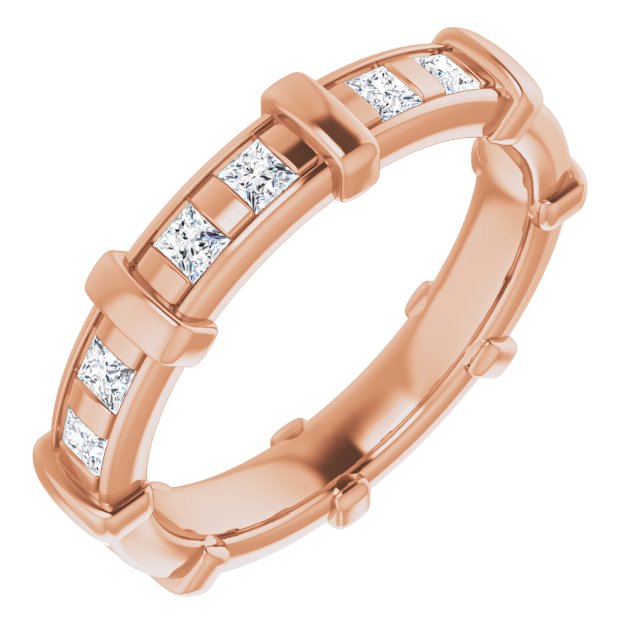 0.96 ct. Princess Diamond Eternity Band-VIRABYANI