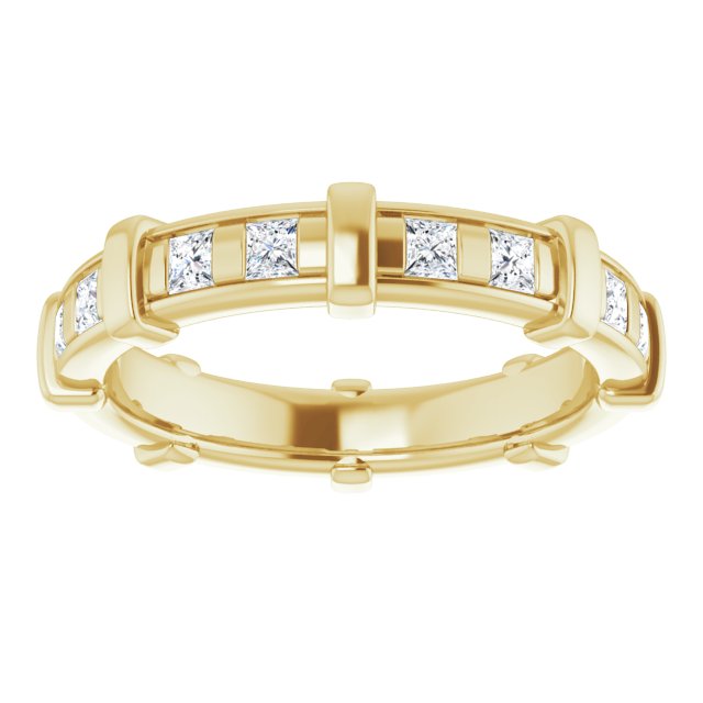 0.96 ct. Princess Diamond Eternity Band-VIRABYANI