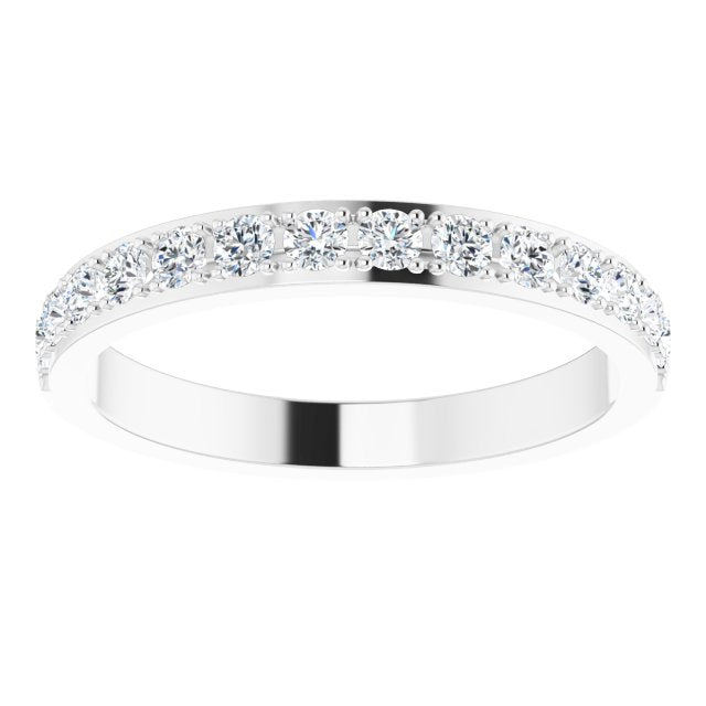 0.75 ct. Round Cut Diamond Wedding Band-VIRABYANI