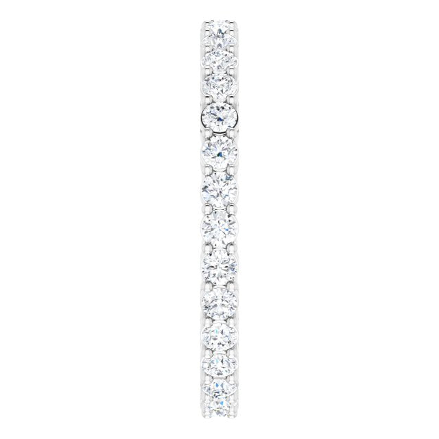 0.93 ct. Shared Prong Round Diamond Eternity Band-VIRABYANI