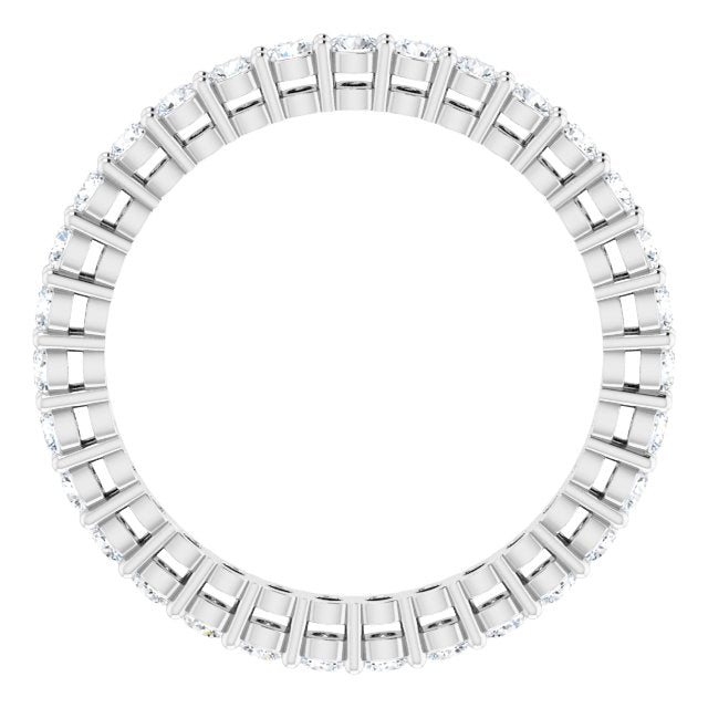 0.93 ct. Shared Prong Round Diamond Eternity Band-VIRABYANI