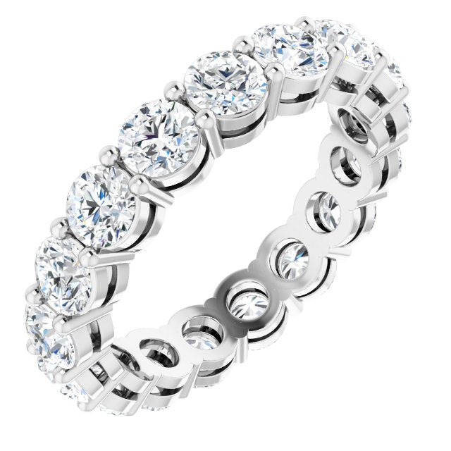 3.57 ct. Round Diamond Band Classic Eternity Ring-VIRABYANI