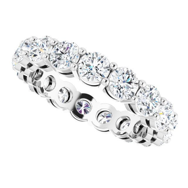 3.57 ct. Round Diamond Band Classic Eternity Ring-VIRABYANI