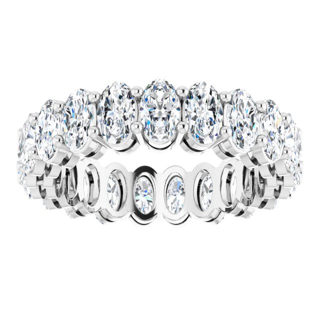 4.41 ct. Oval Diamond Eternity Band-VIRABYANI
