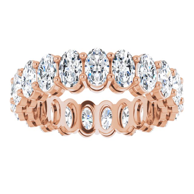 4.41 ct. Oval Diamond Eternity Band-VIRABYANI