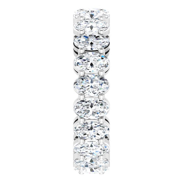 4.41 ct. Oval Diamond Eternity Band-VIRABYANI