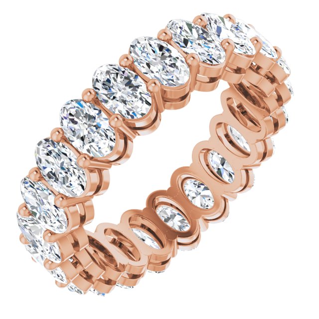 4.41 ct. Oval Diamond Eternity Band-VIRABYANI