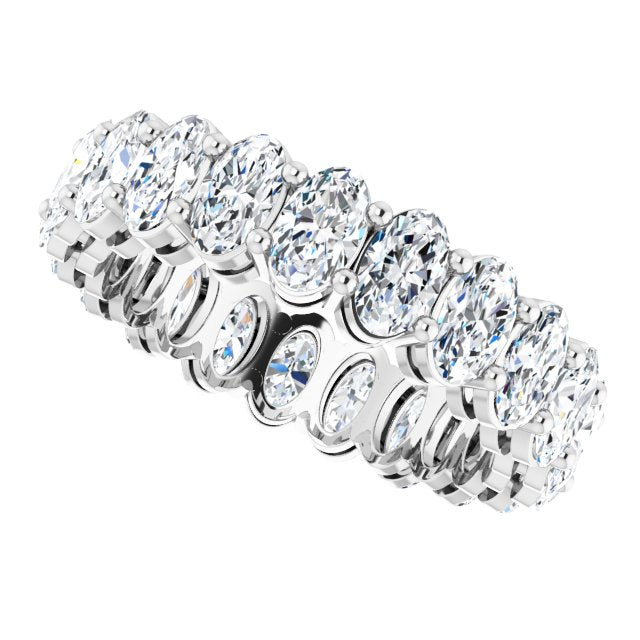 4.41 ct. Oval Diamond Eternity Band-VIRABYANI