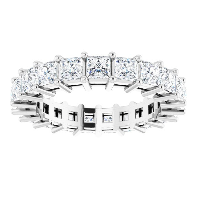 3.78 ct. Princess Diamond Eternity Band-VIRABYANI