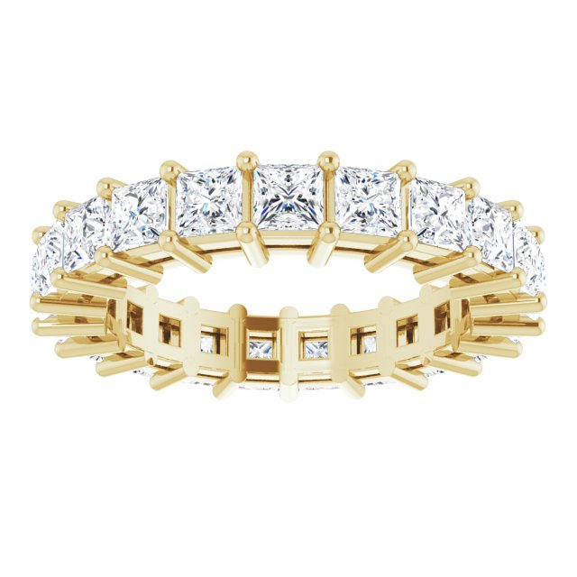 3.78 ct. Princess Diamond Eternity Band-VIRABYANI