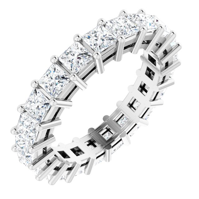 3.78 ct. Princess Diamond Eternity Band-VIRABYANI