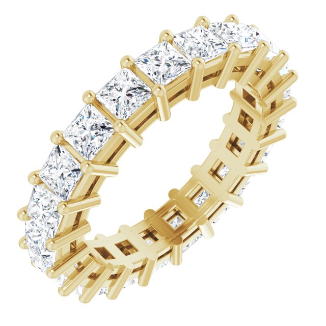 3.78 ct. Princess Diamond Eternity Band-VIRABYANI